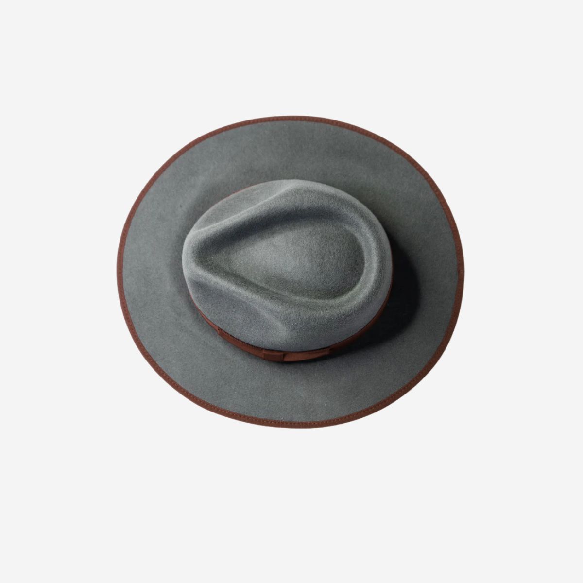 Women Sleek Fedora Hat- Gray