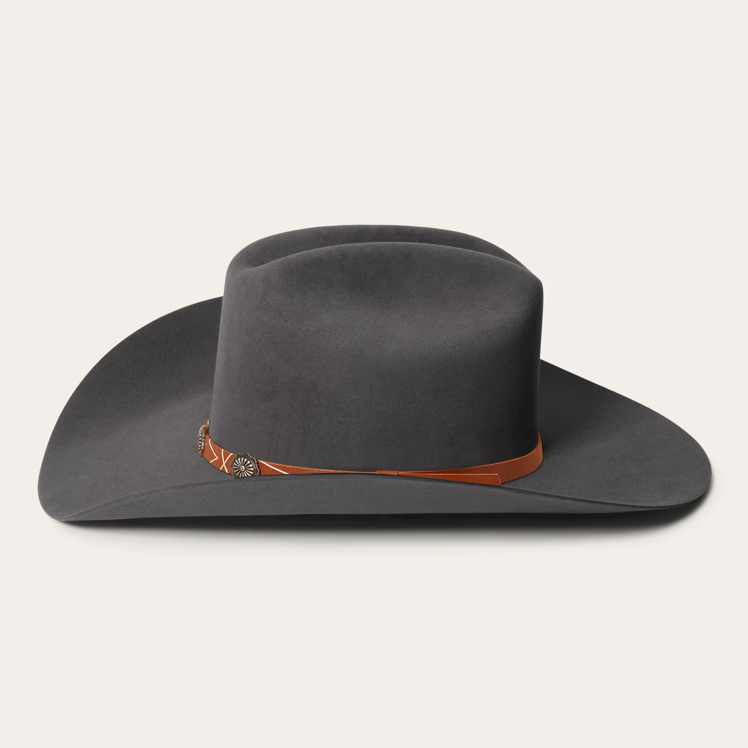 Rustic Felt Cowboy Hat -  Red