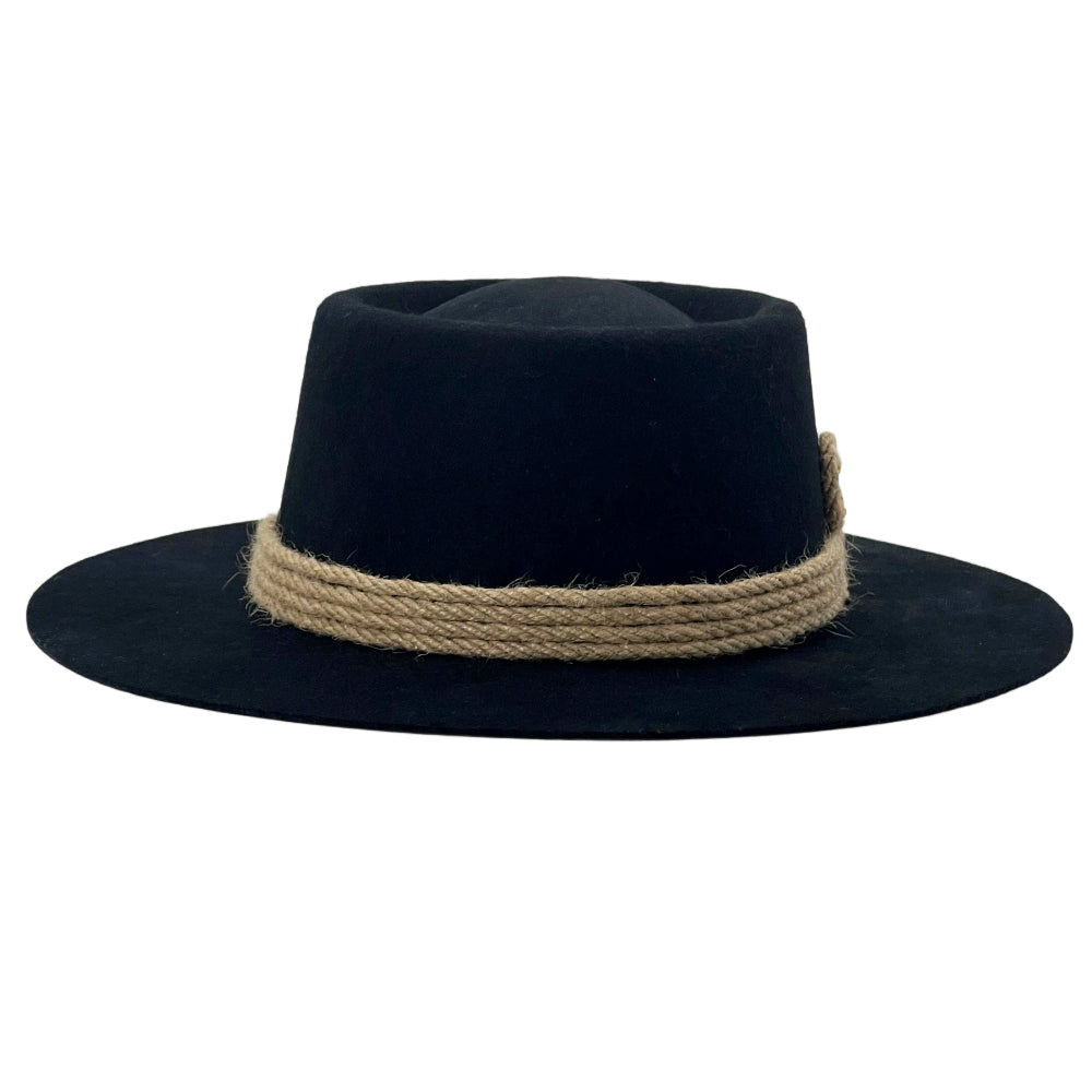 Contemporary Black Gambler – Textured Band