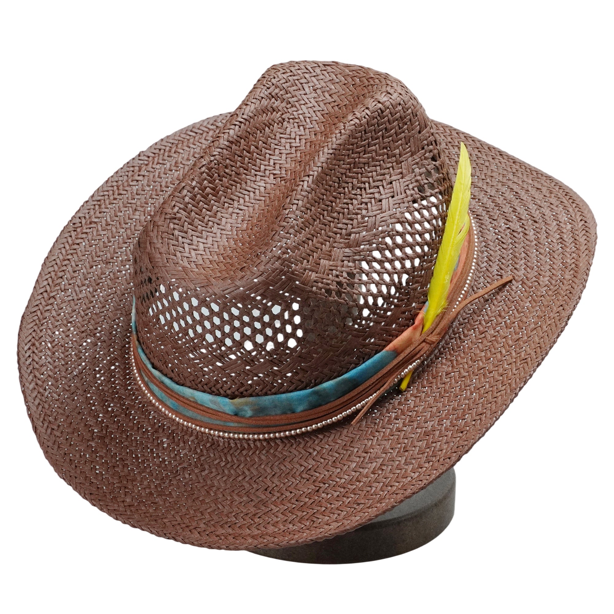 Classic Cattleman Crown - Chocolate with Thin Cord Detail