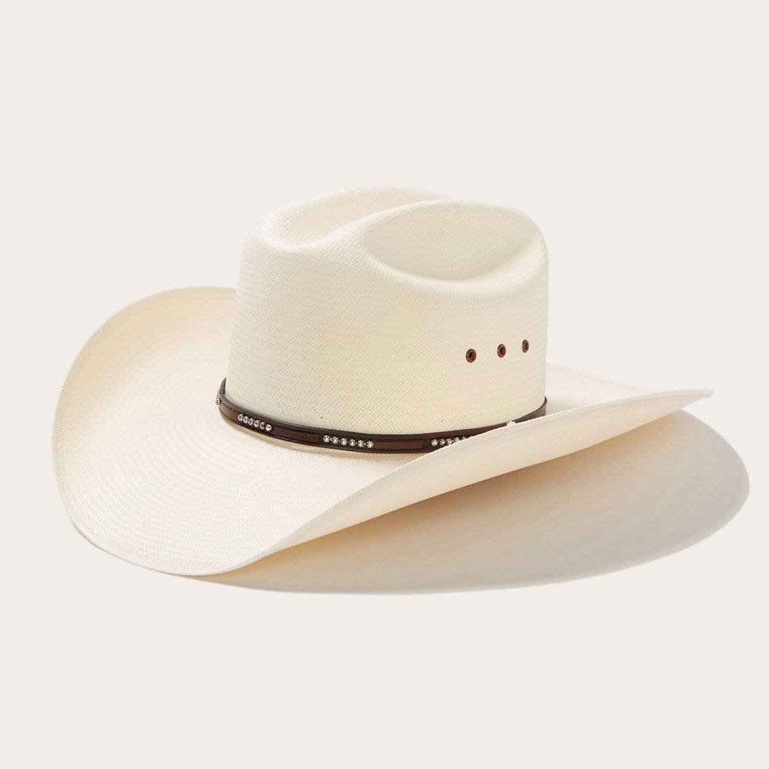 Women Cattleman's Charm Straw Western Hat