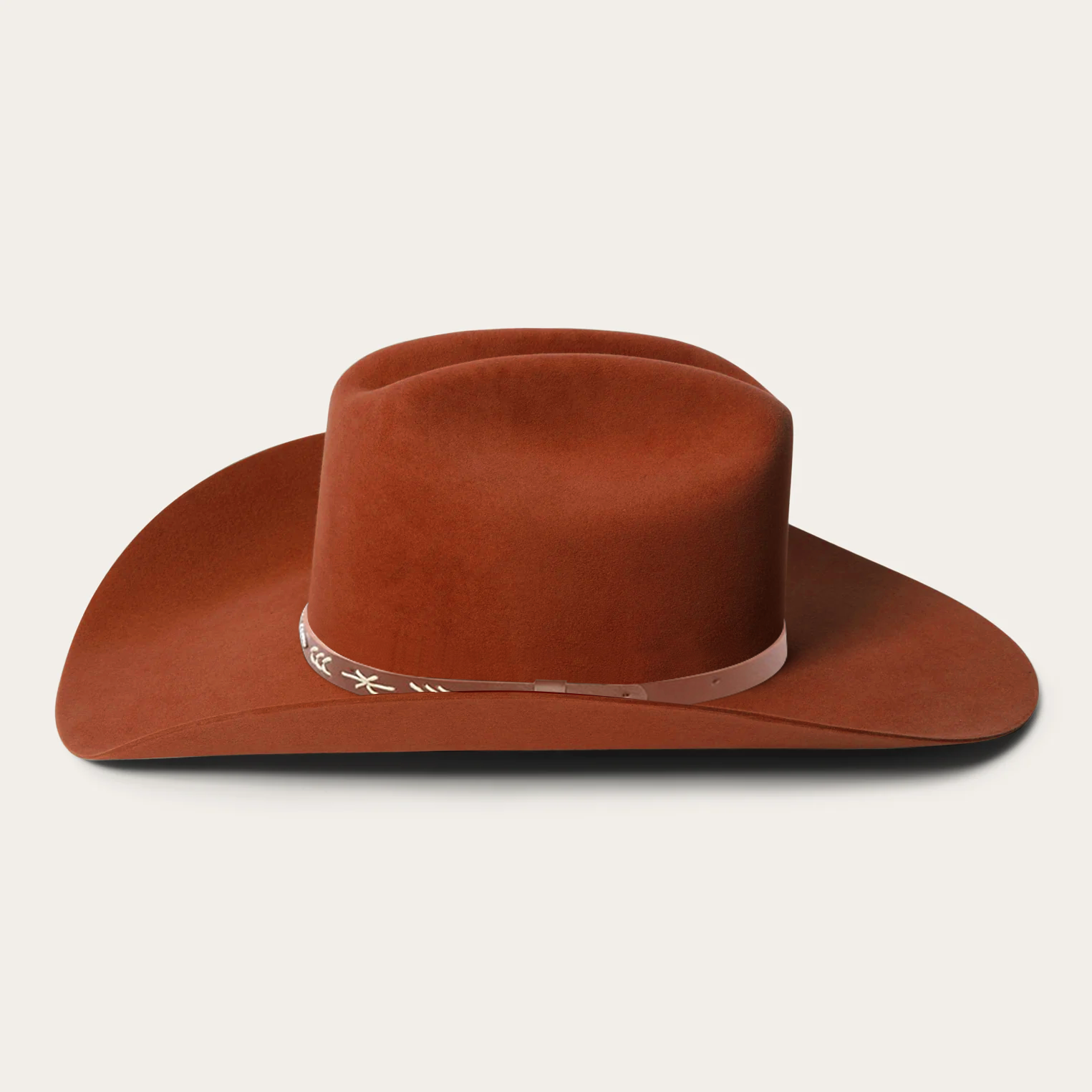 Bronco Felt Cowboy Hat - Red