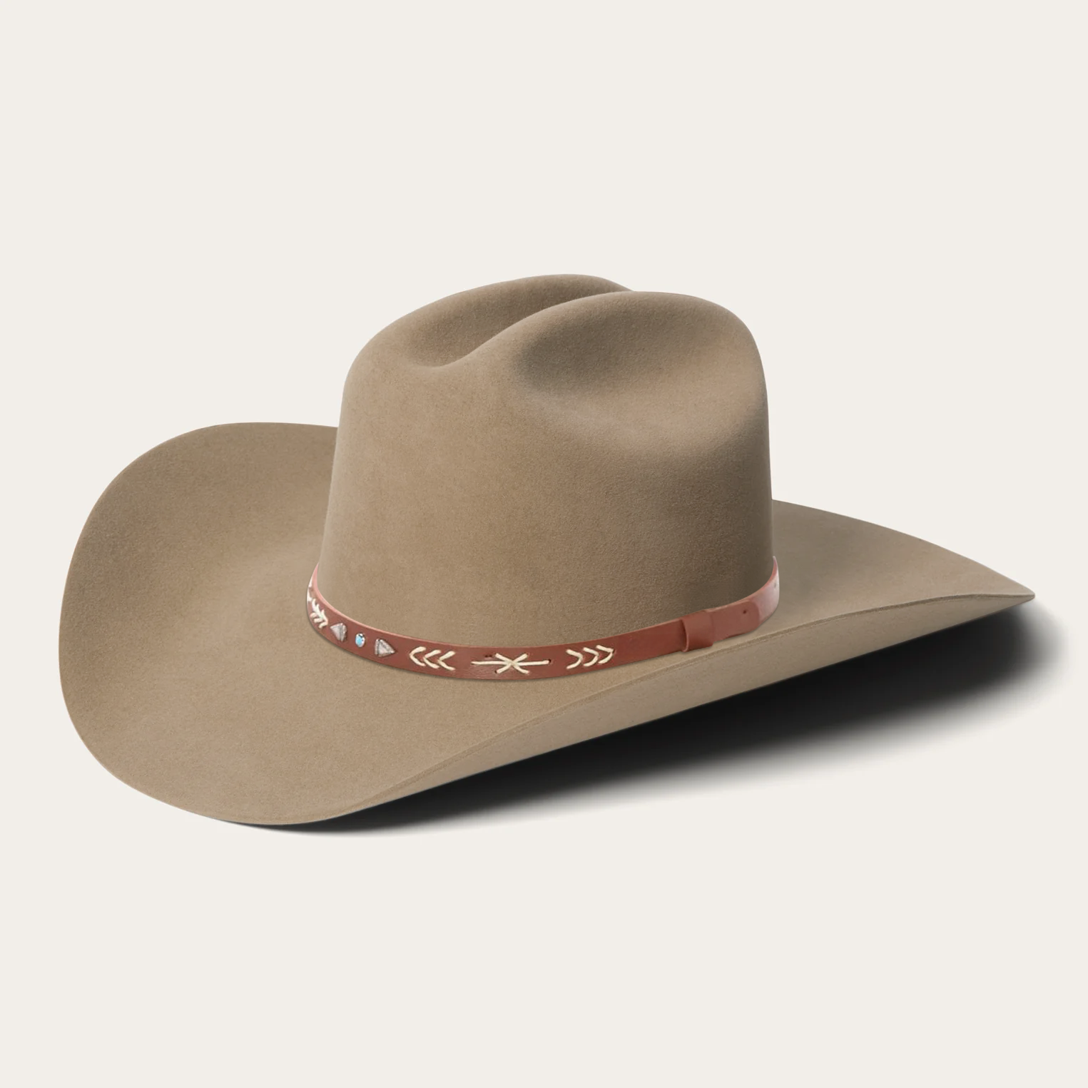 Bronco Felt Cowboy Hat - Red