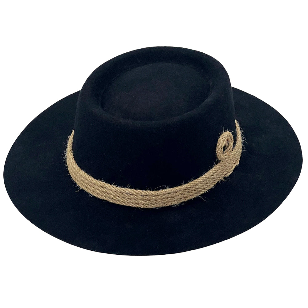 Contemporary Black Gambler – Textured Band