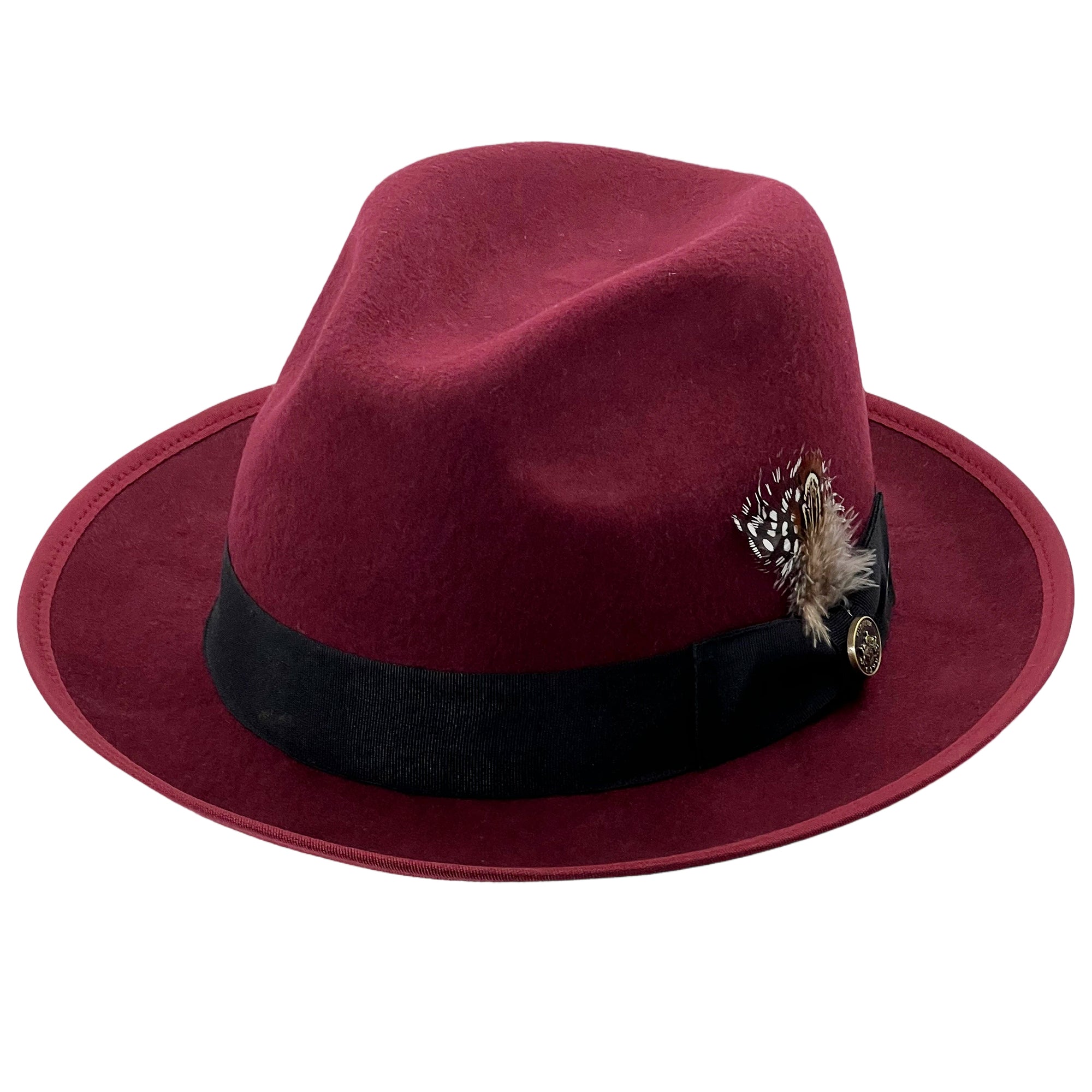 Burgundy Fedora Hat