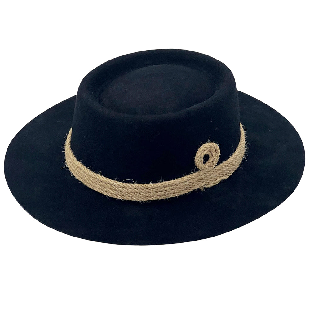 Contemporary Black Gambler – Textured Band