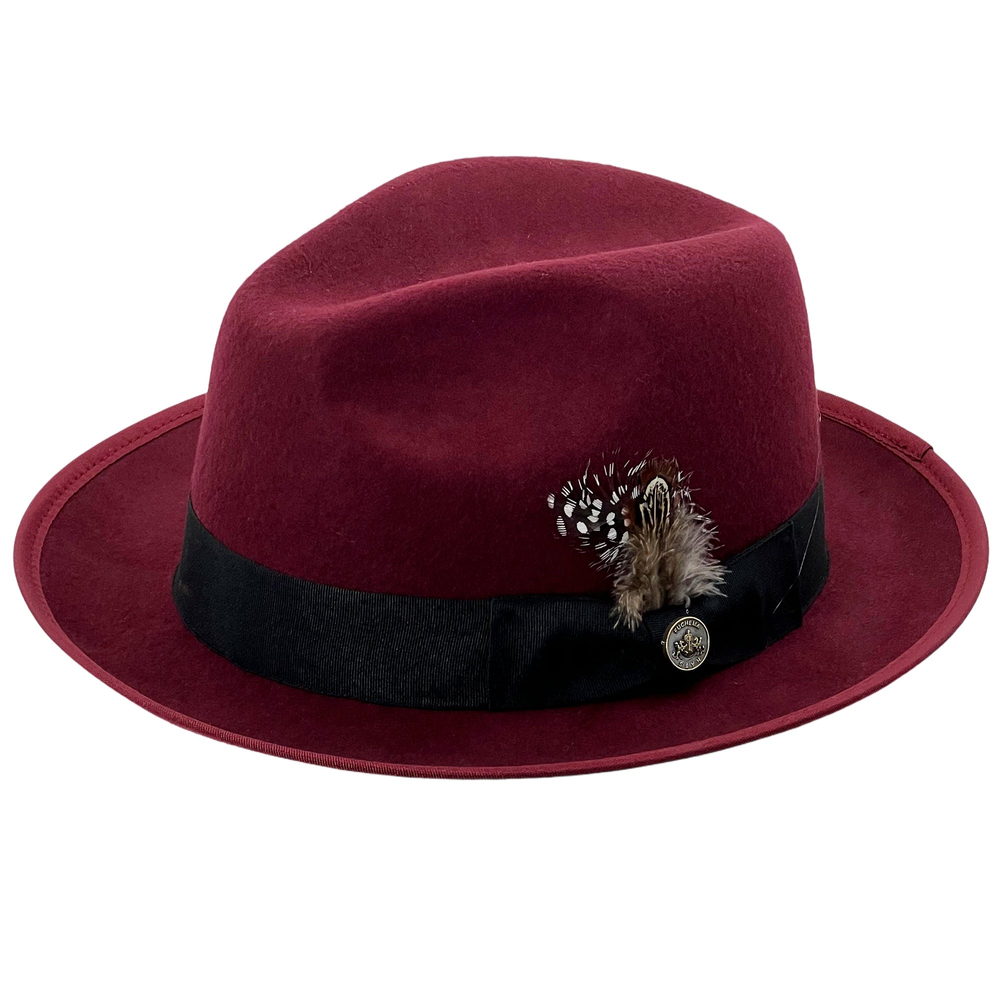 Burgundy Fedora Hat