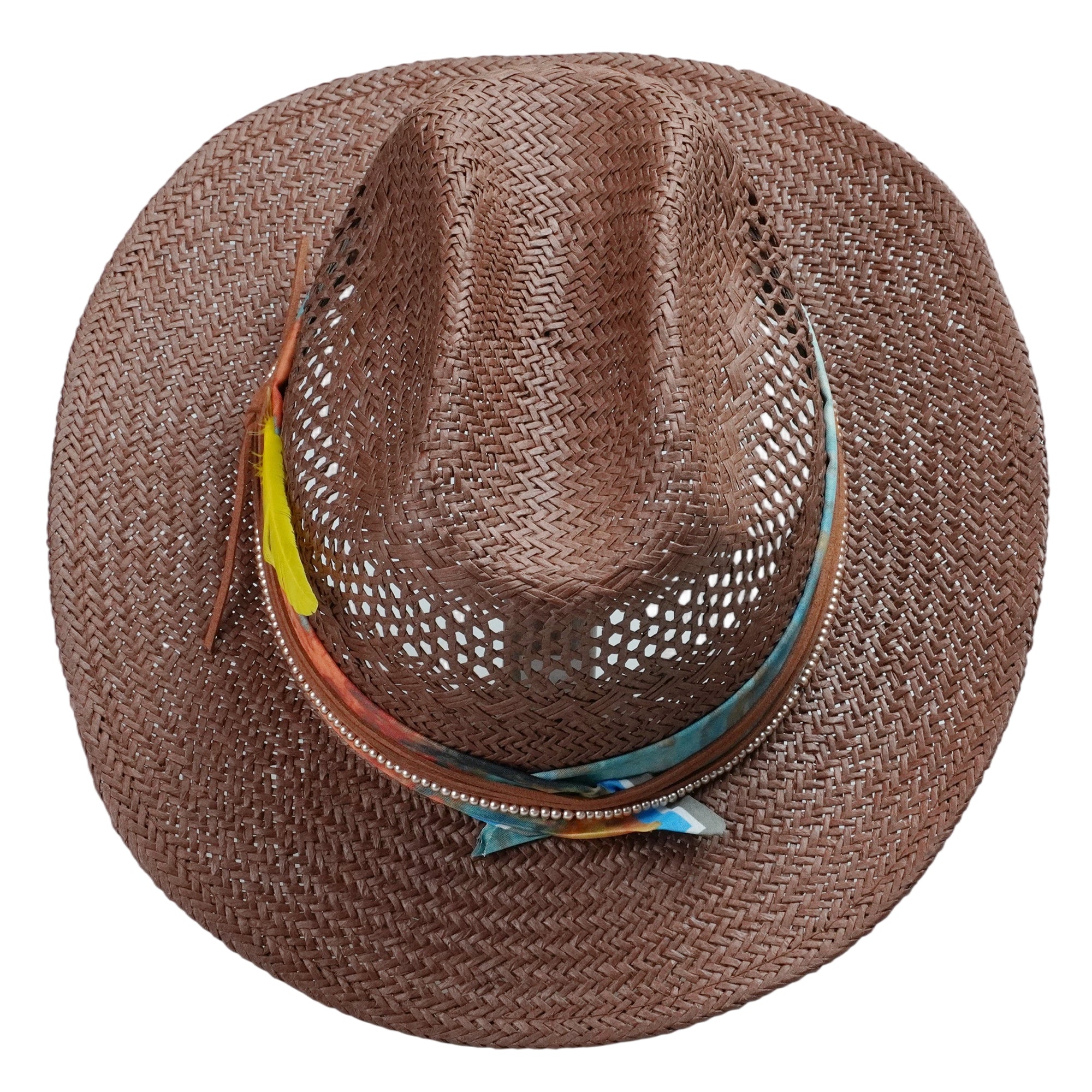 Classic Cattleman Crown - Chocolate with Thin Cord Detail