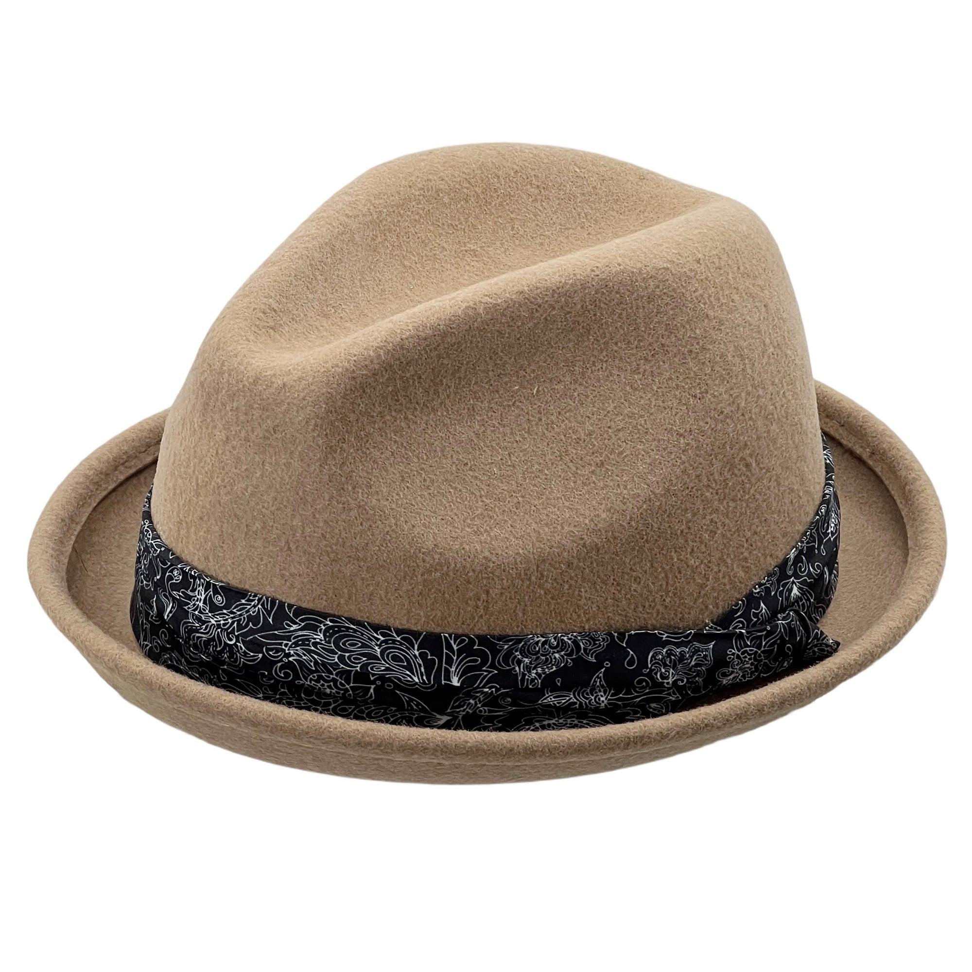 Modern Felt Fedora – Printed Accent