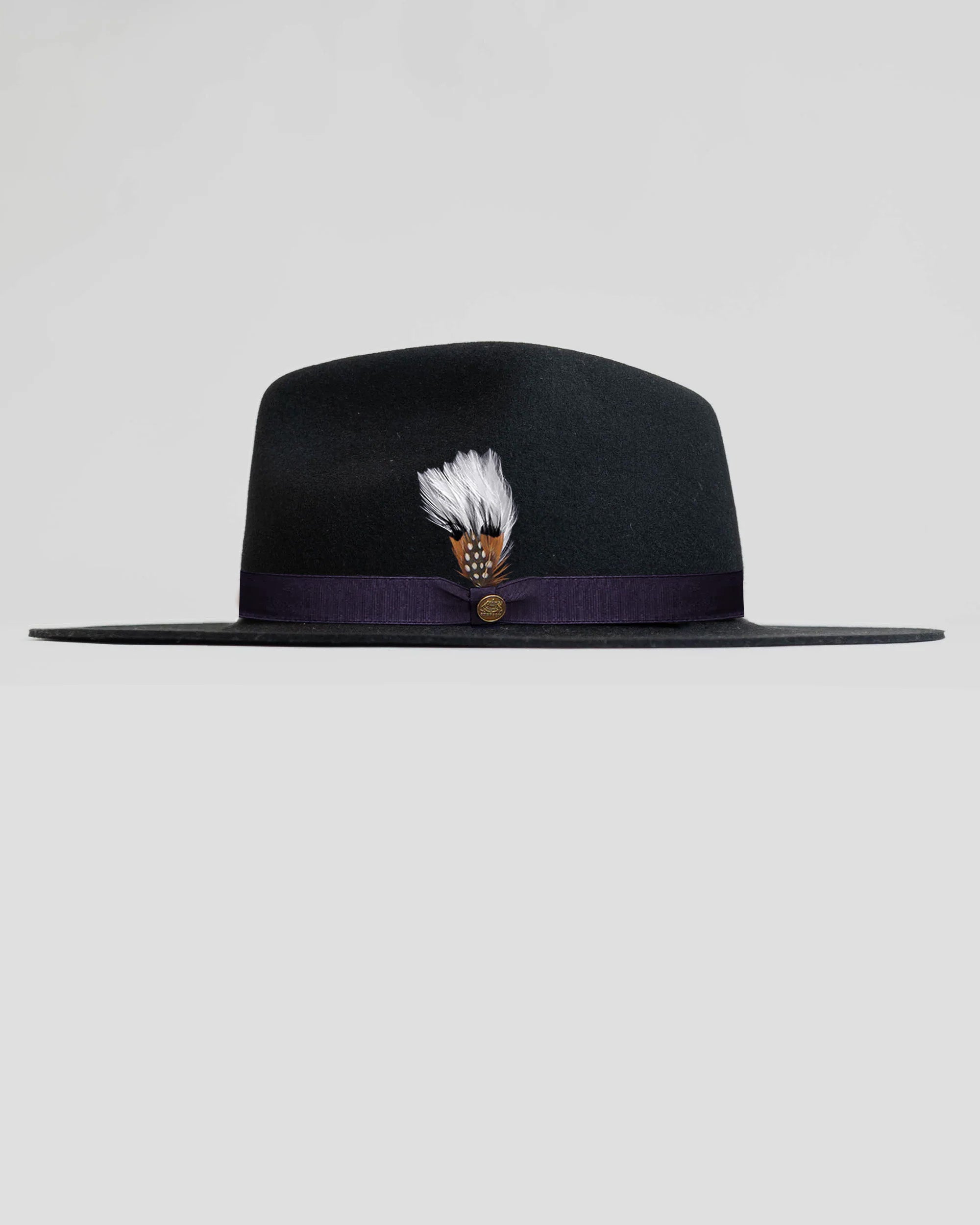 Dapper Women's Felt Fedora Hat–Black