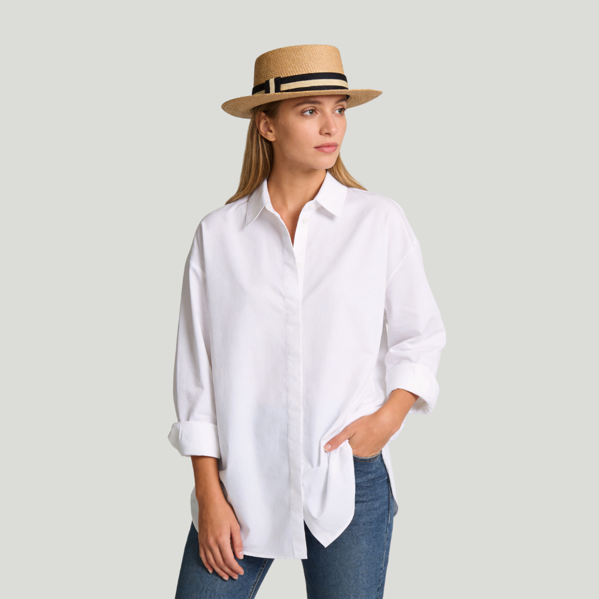 Straw Pork Pie Hats Summer Sunhat Boater hat