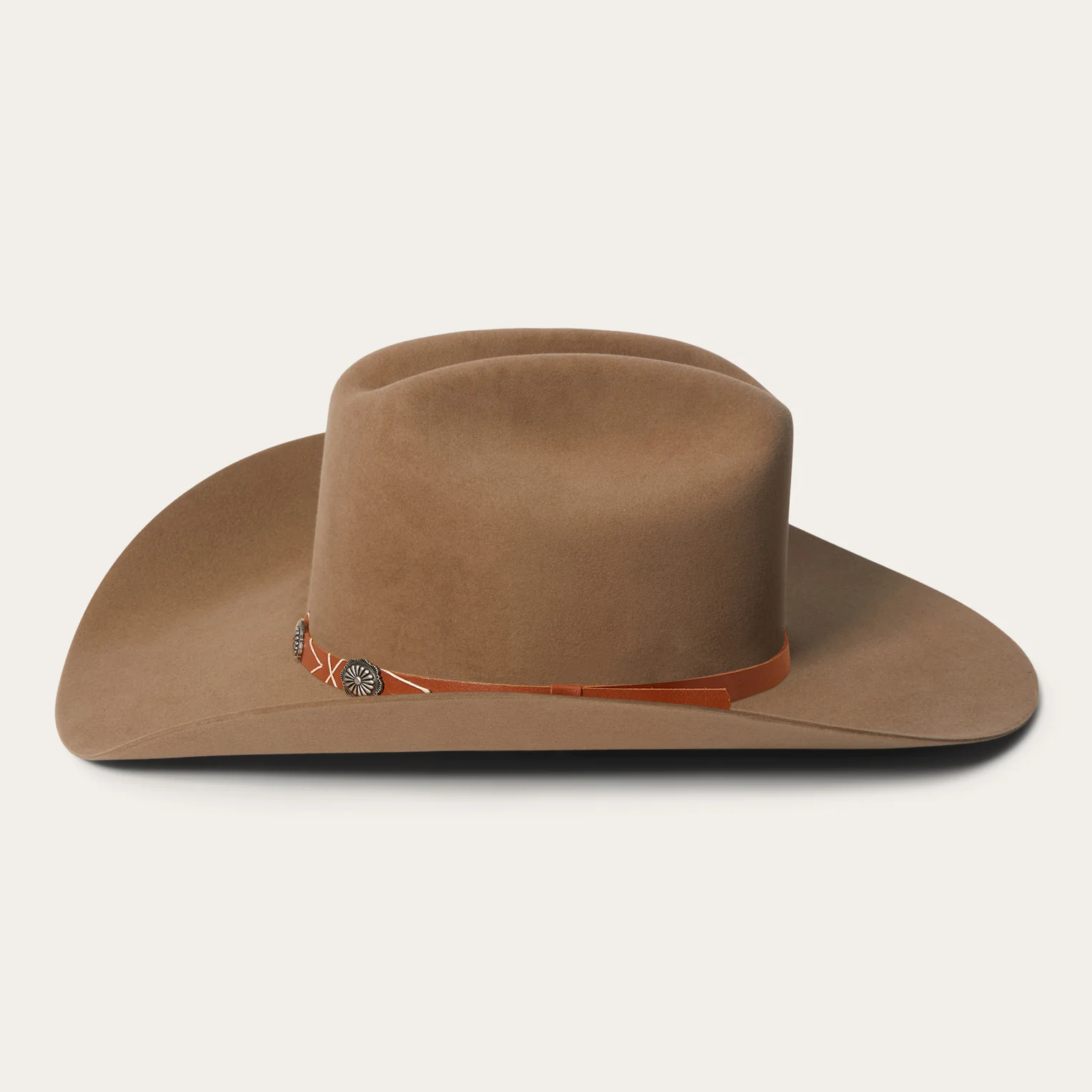 Rustic Felt Cowboy Hat -  Red
