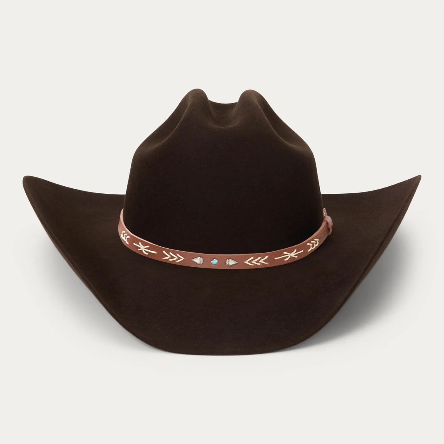 Bronco Felt Cowboy Hat - Red
