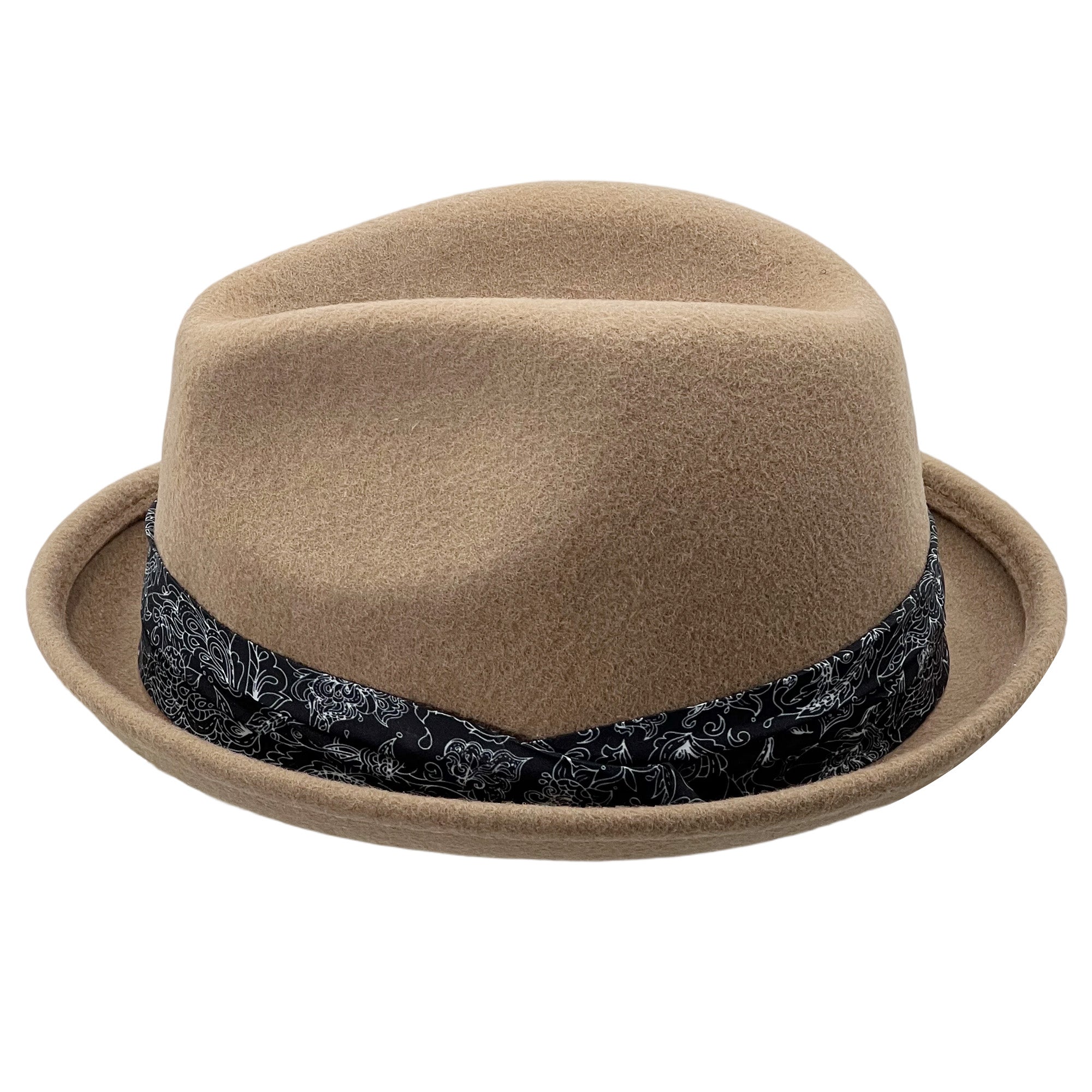 Modern Felt Fedora – Printed Accent