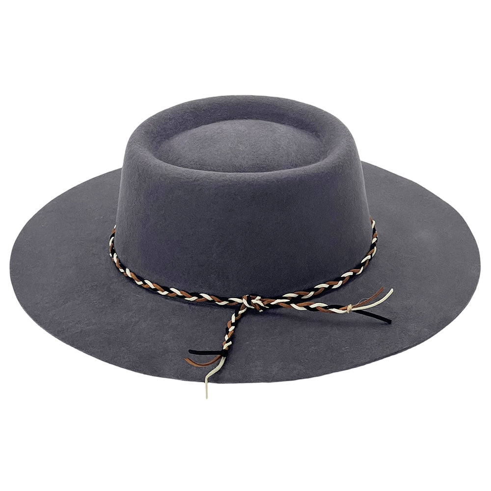 Felt Gambler – Braided Cord Band Accent