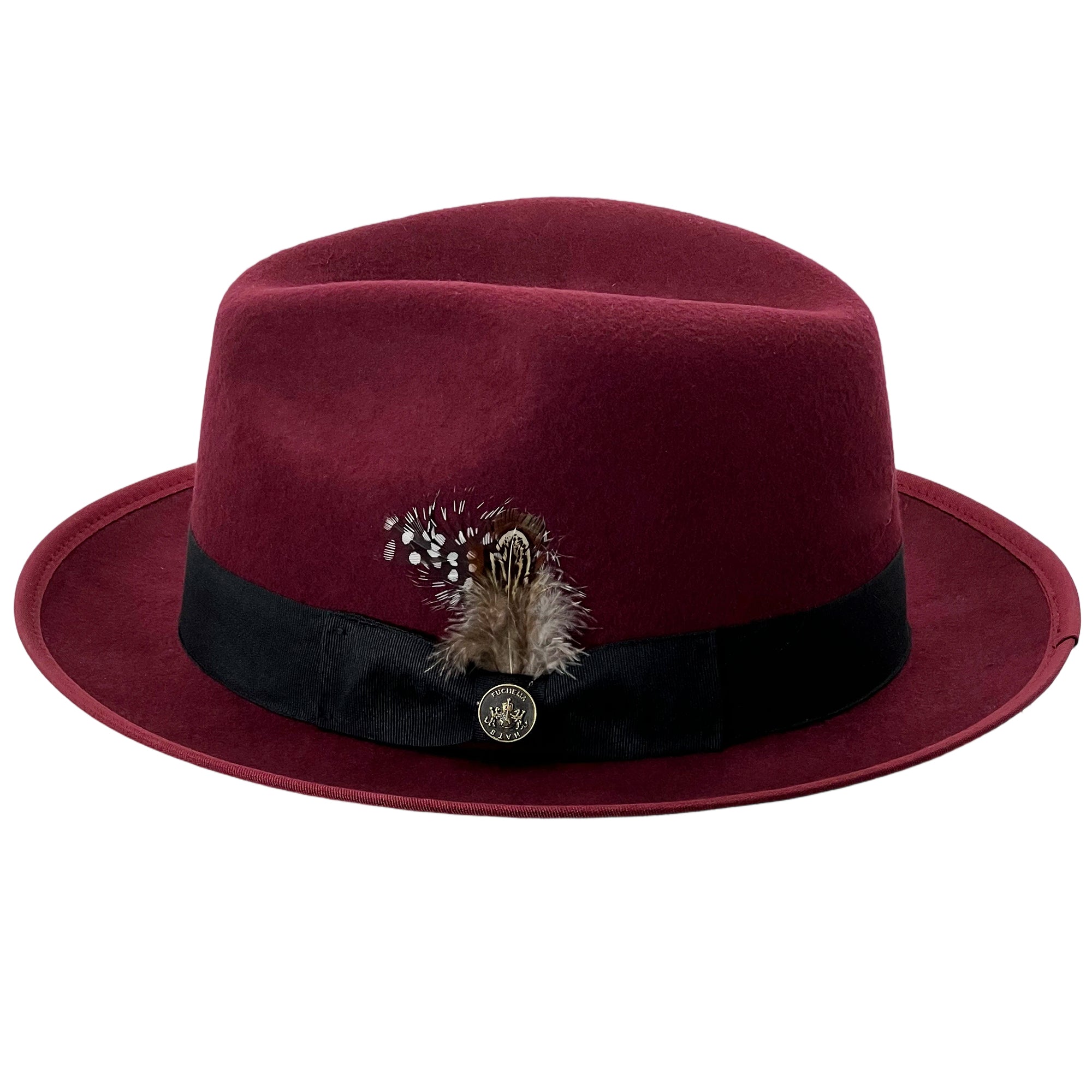 Burgundy Fedora Hat