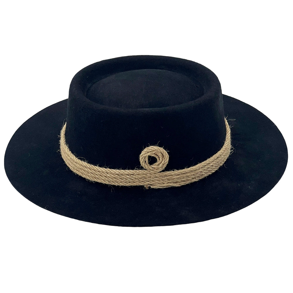 Contemporary Black Gambler – Textured Band