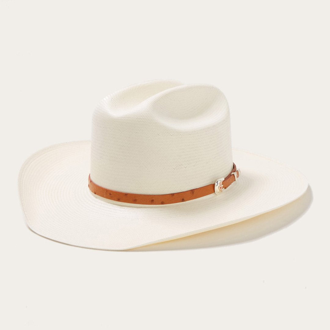Women Cattleman's Charm White Straw Western Hat