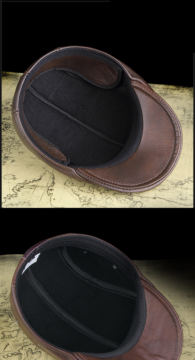 Clasic leather hat