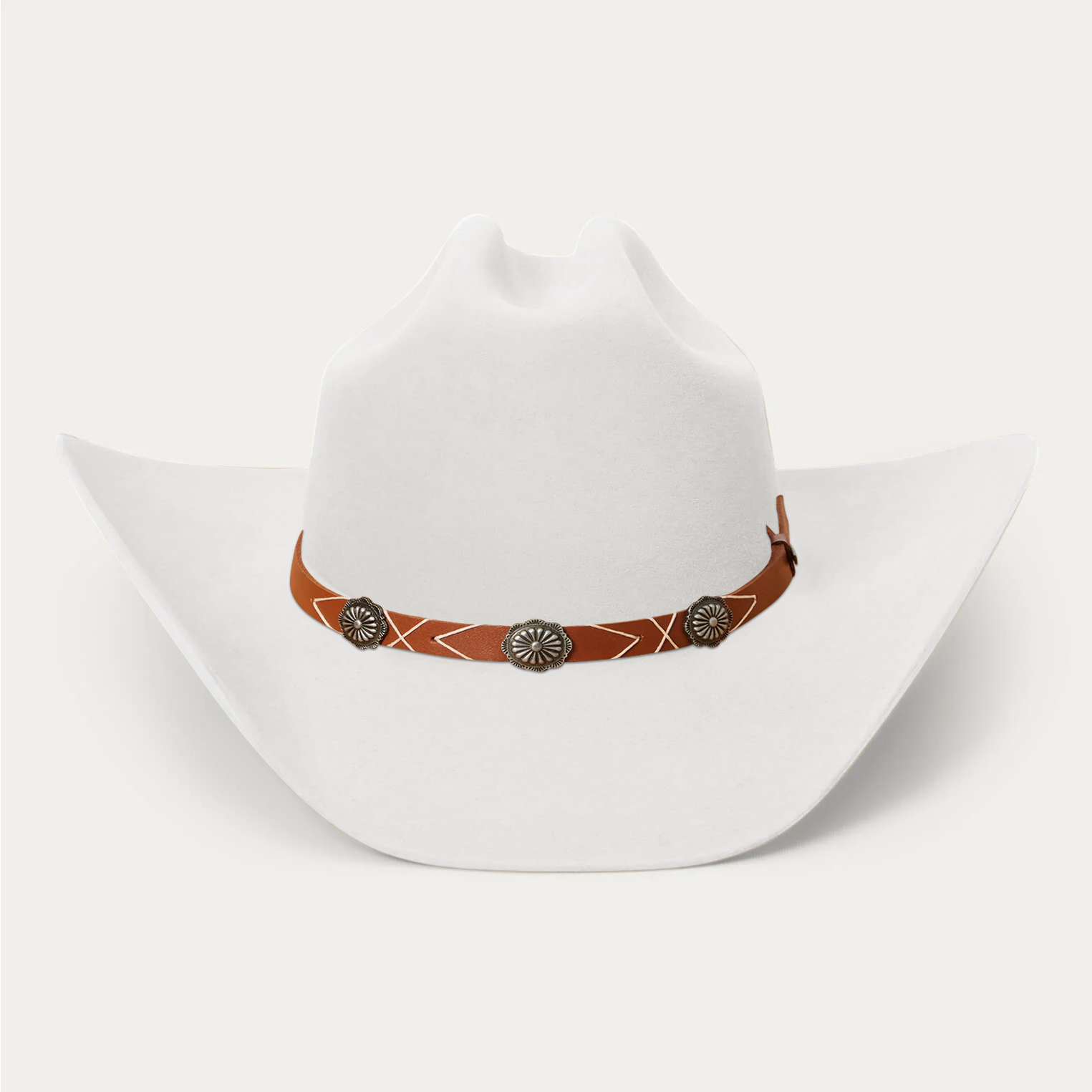 Rustic Felt Cowboy Hat -  Red