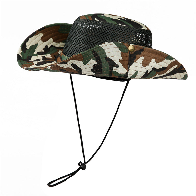 Lightweight Camouflage Mesh UV Protective Sun Hat