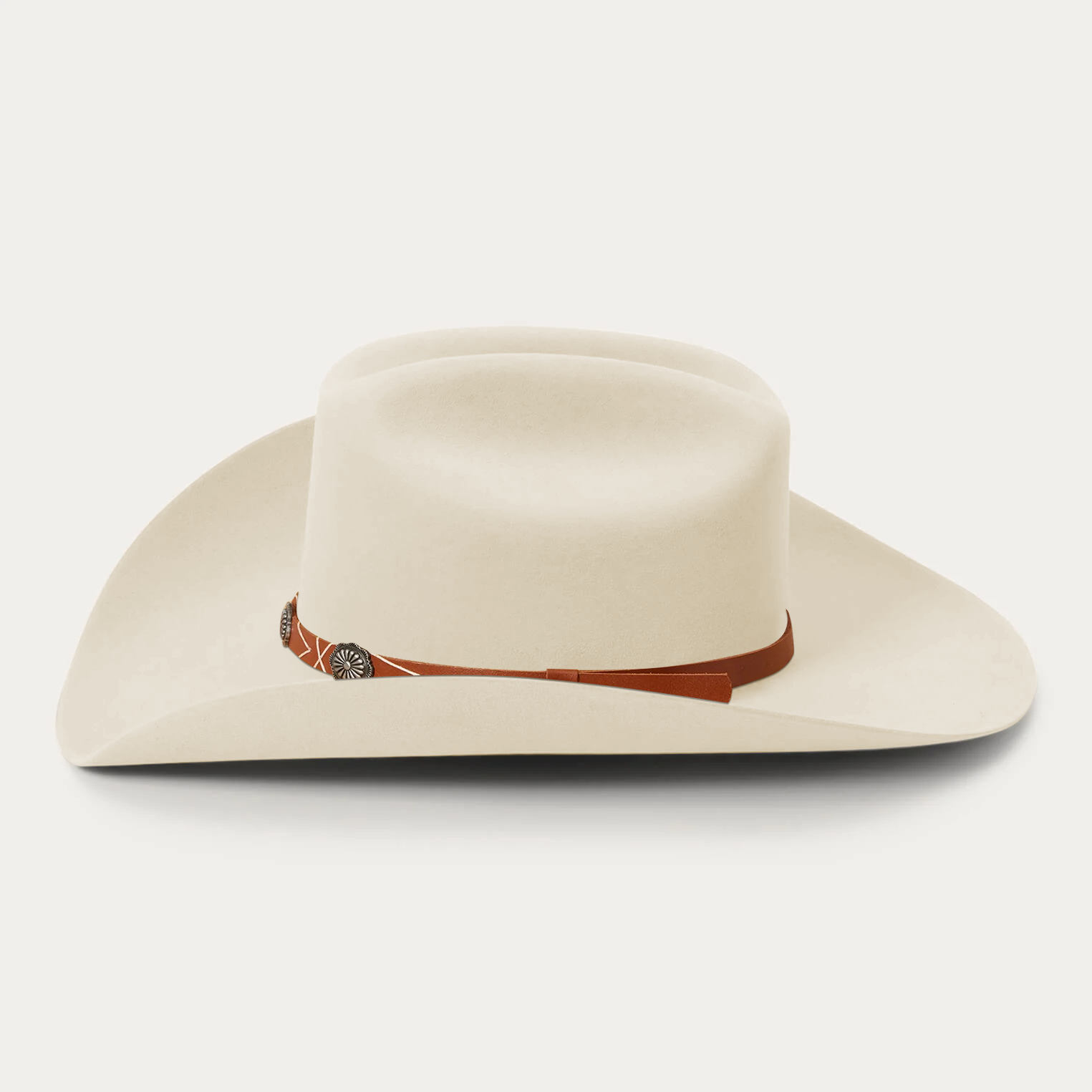 Rustic Felt Cowboy Hat -  Red