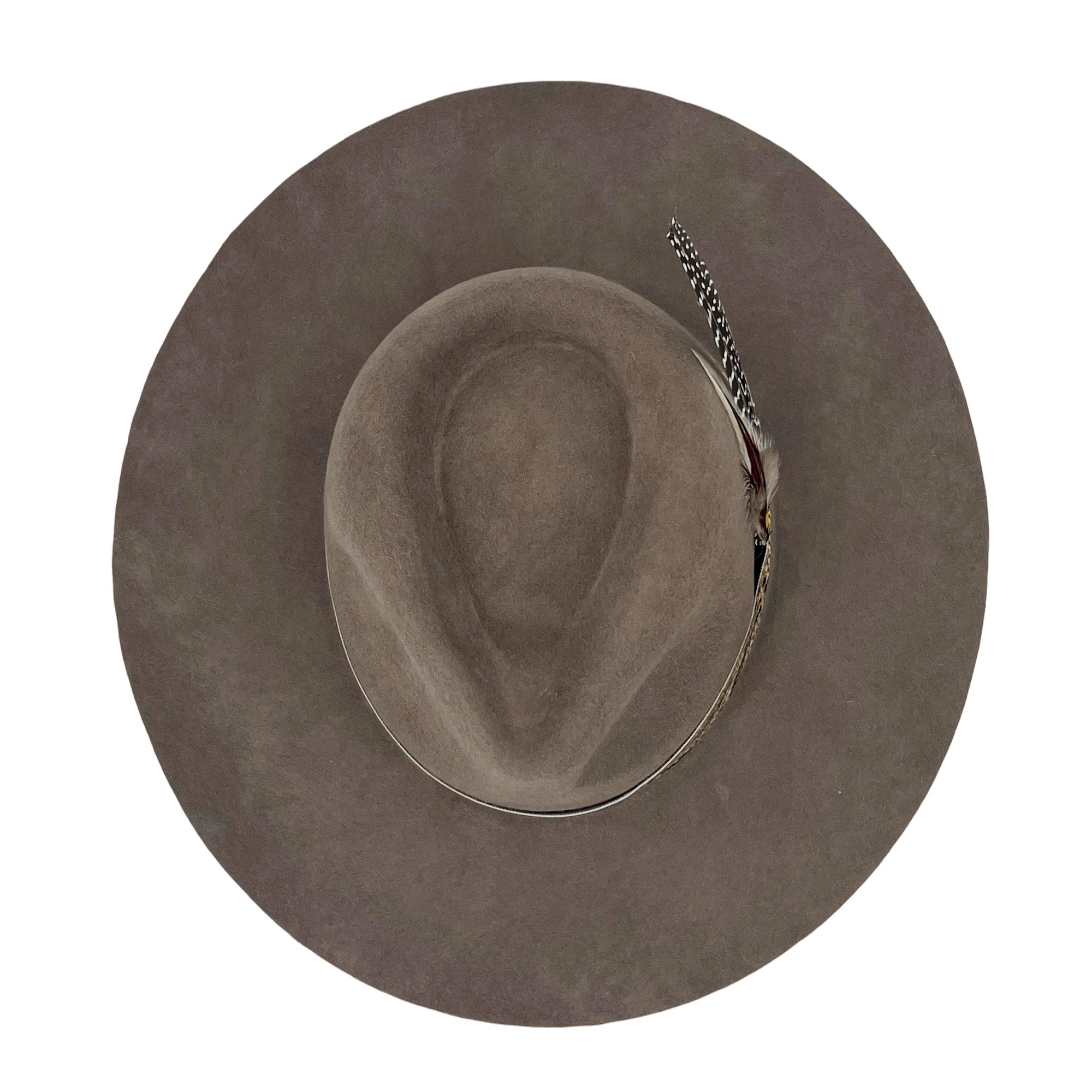 Soft Gray Wide-Brim Hat