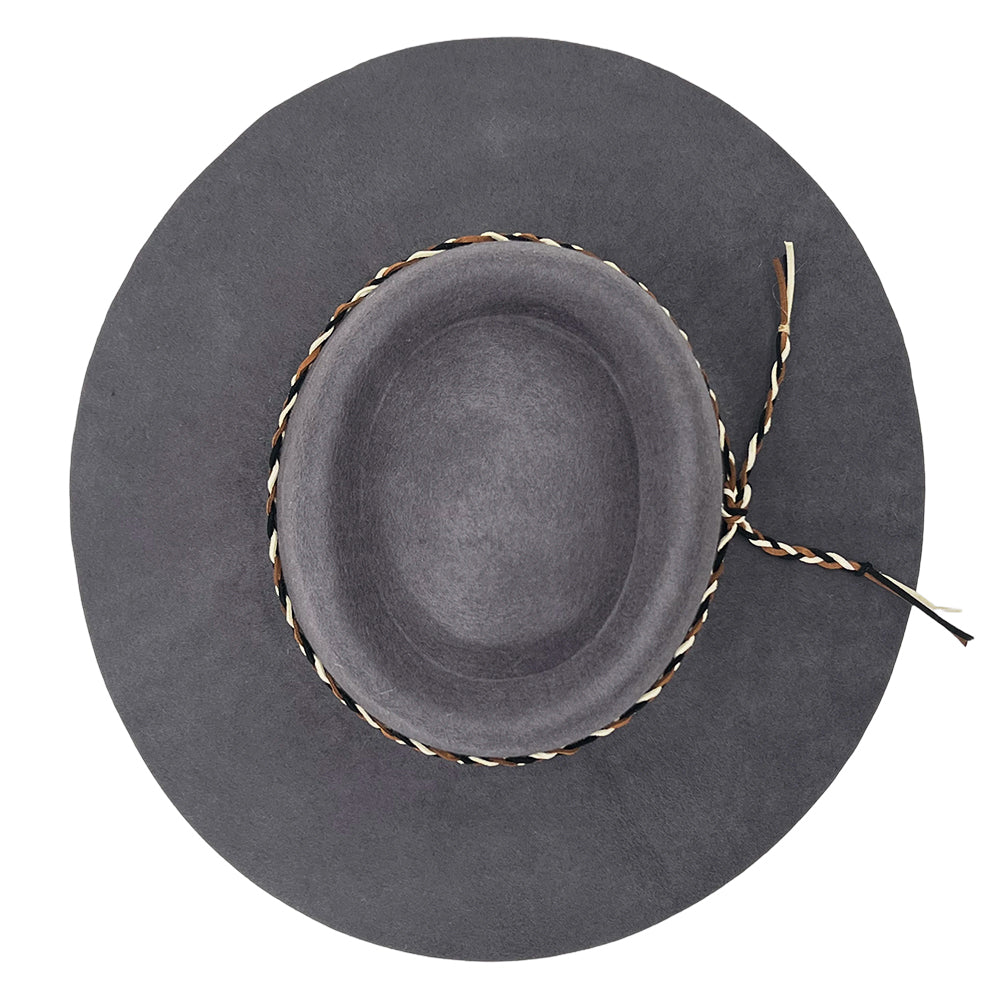 Felt Gambler – Braided Cord Band Accent