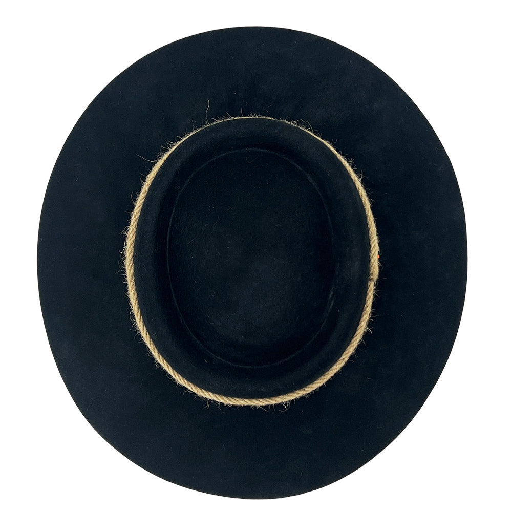 Contemporary Black Gambler – Textured Band