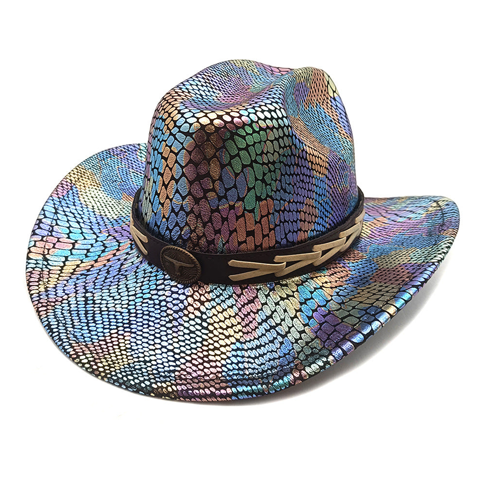Rainbow Western Cowgirl Hat