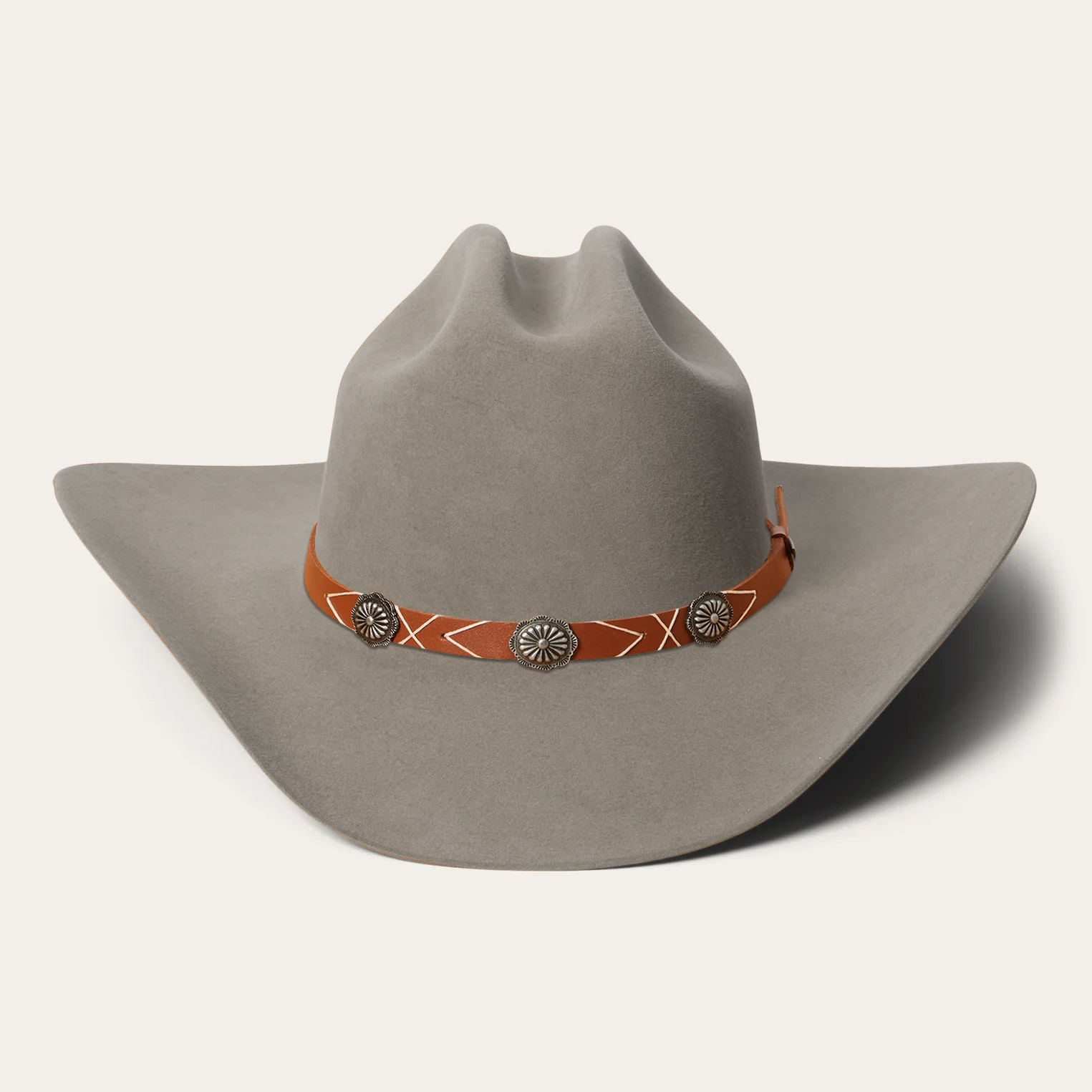 Rustic Felt Cowboy Hat -  Red