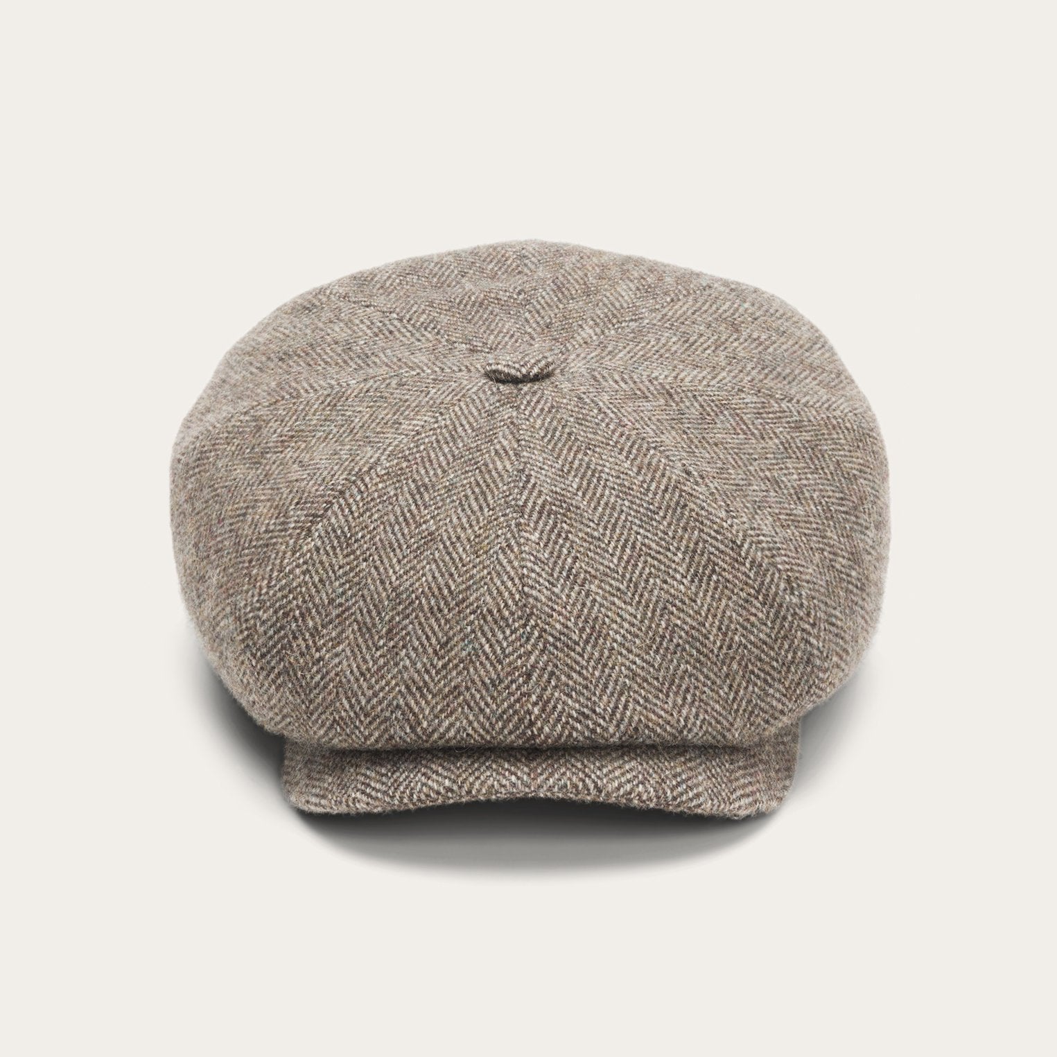 Women Wool Vintage Herringbone Newsboy Caps
