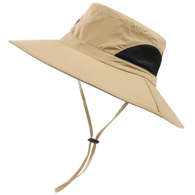 Unisex Large Brim Waterproof Breathable Outdoor Quick Dry Boonie Hat