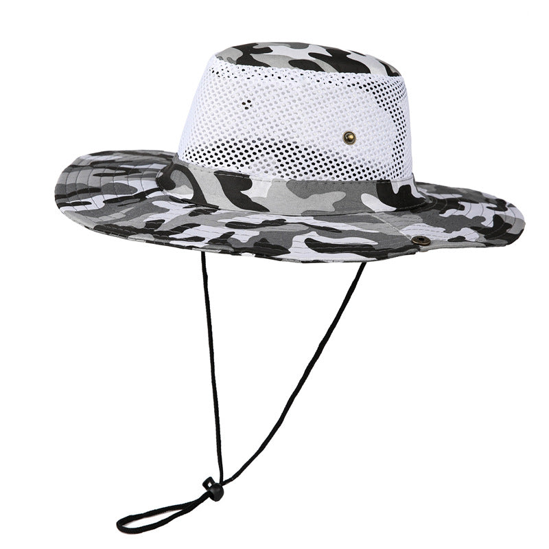 Lightweight Camouflage Mesh UV Protective Sun Hat
