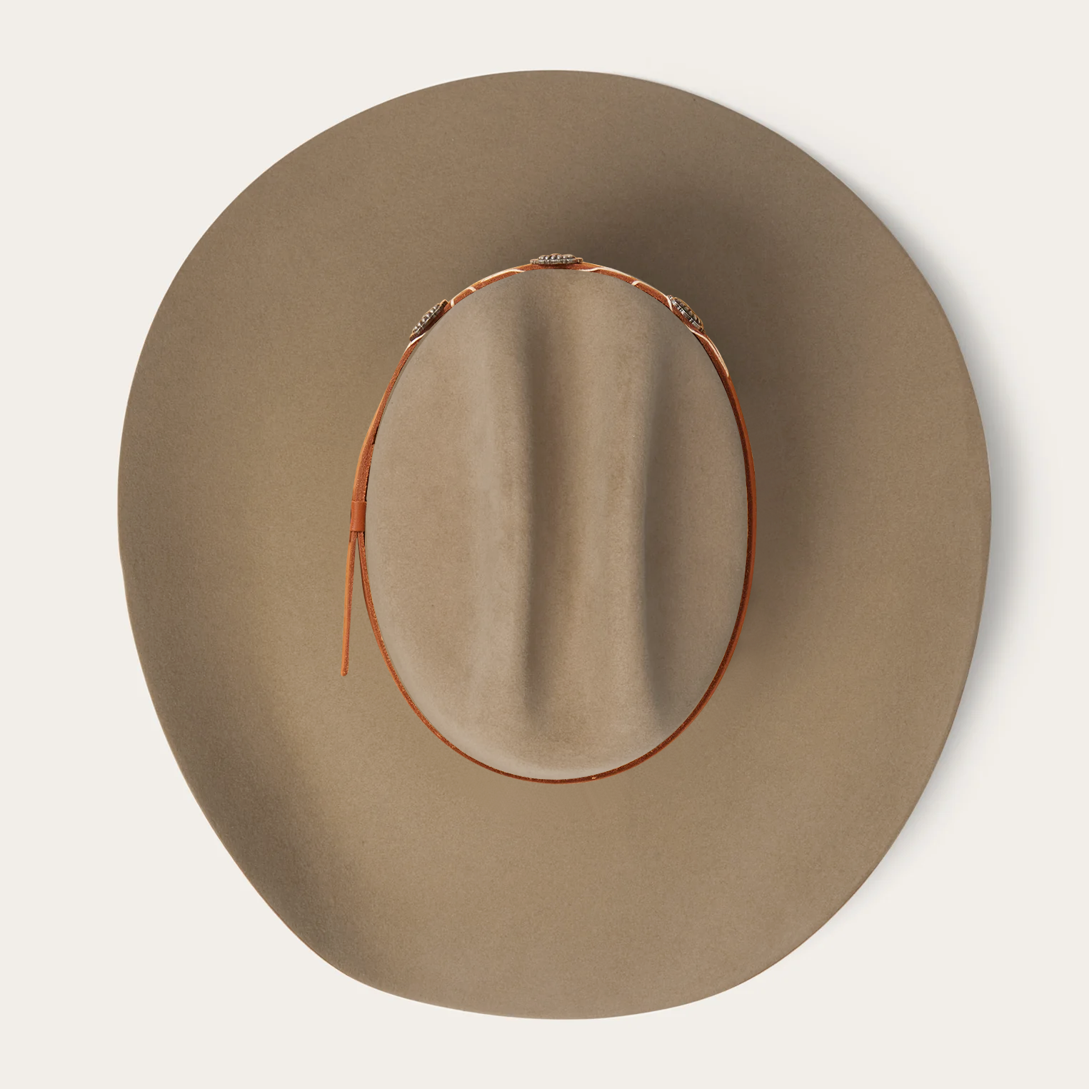 Rustic Felt Cowboy Hat -  Red