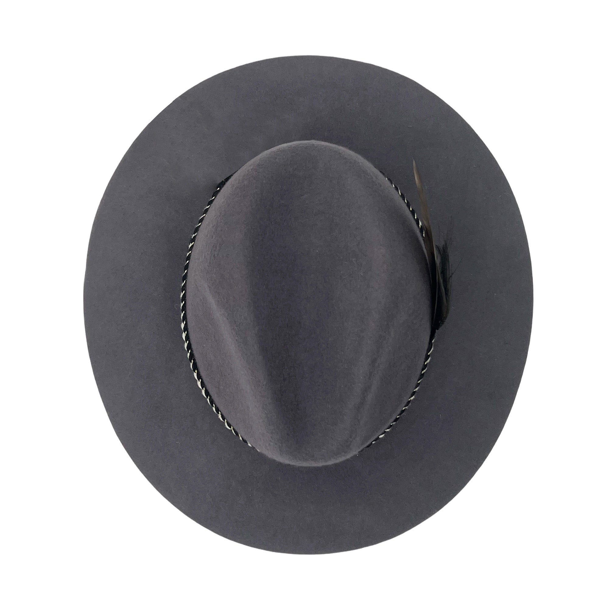 Women Custom Woven Band Hat – Deep Gray