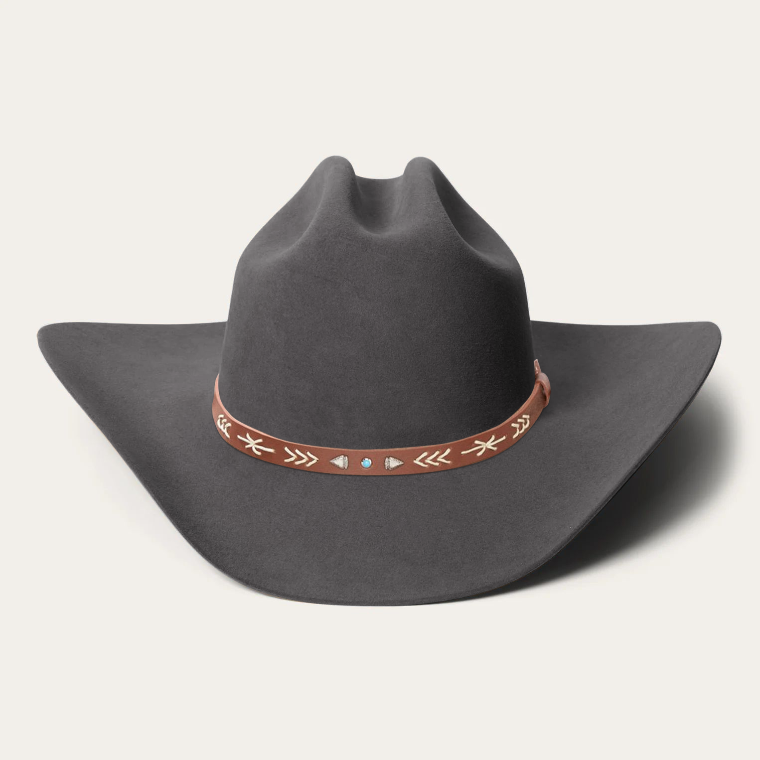 Bronco Felt Cowboy Hat - Red