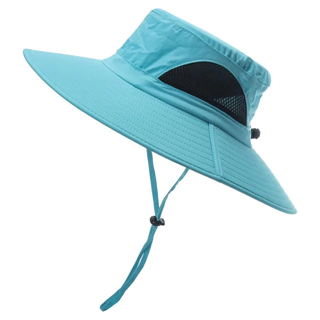 Unisex Large Brim Waterproof Breathable Outdoor Quick Dry Boonie Hat