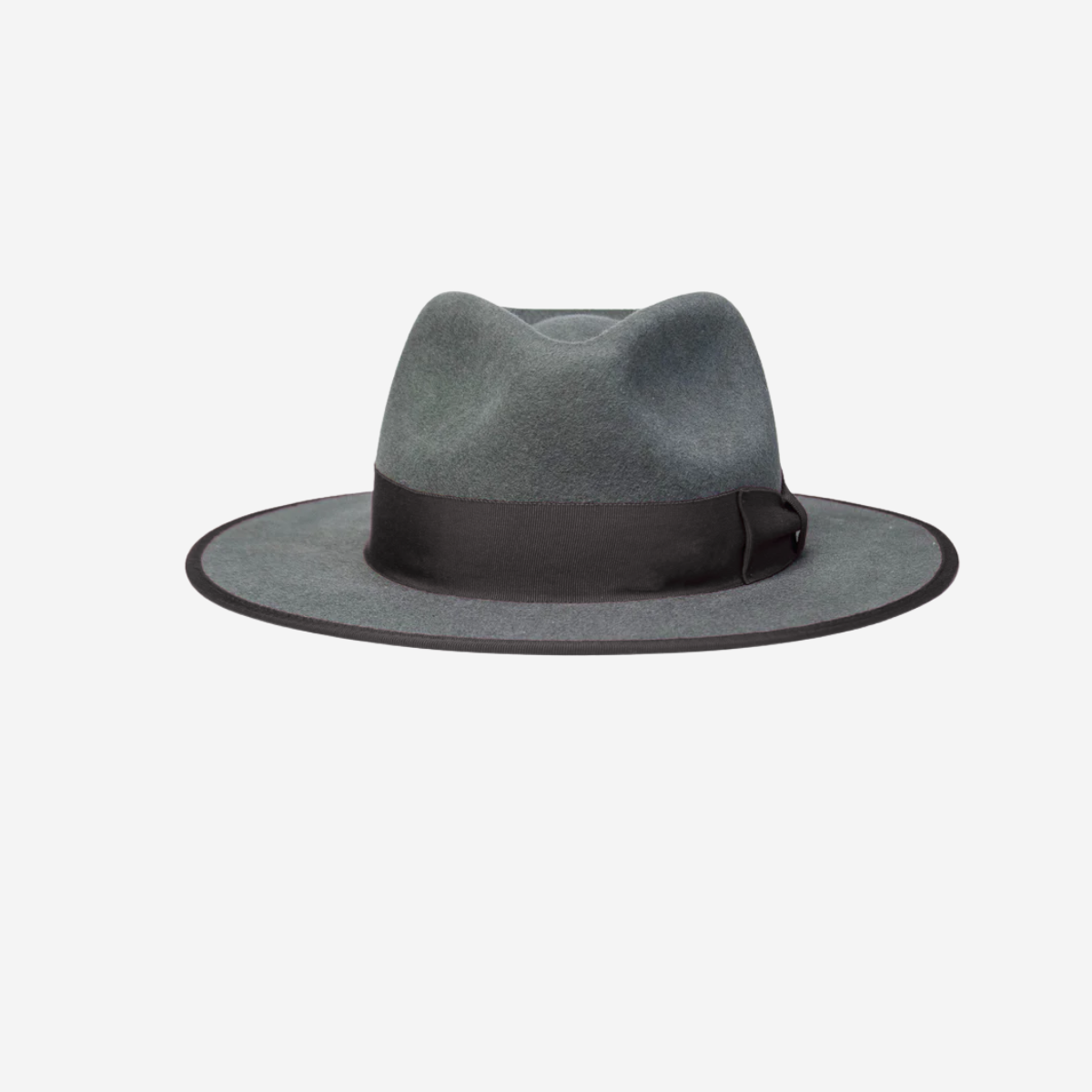 Classic Men's Felt Black Fedora Hat - Black