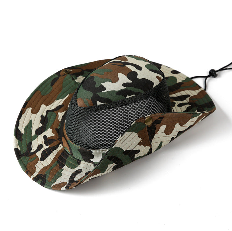 Lightweight Camouflage Mesh UV Protective Sun Hat
