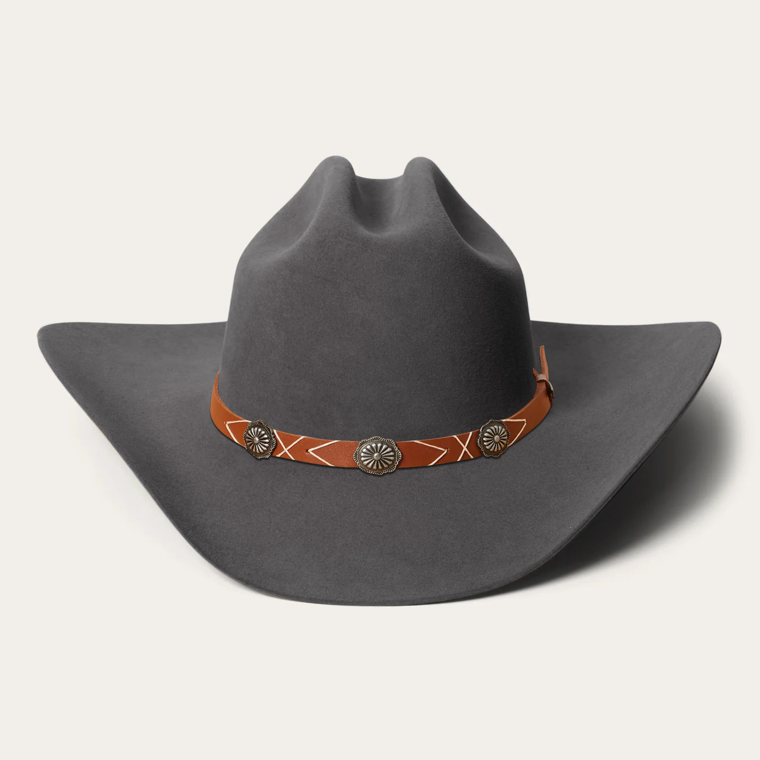 Rustic Felt Cowboy Hat -  Red