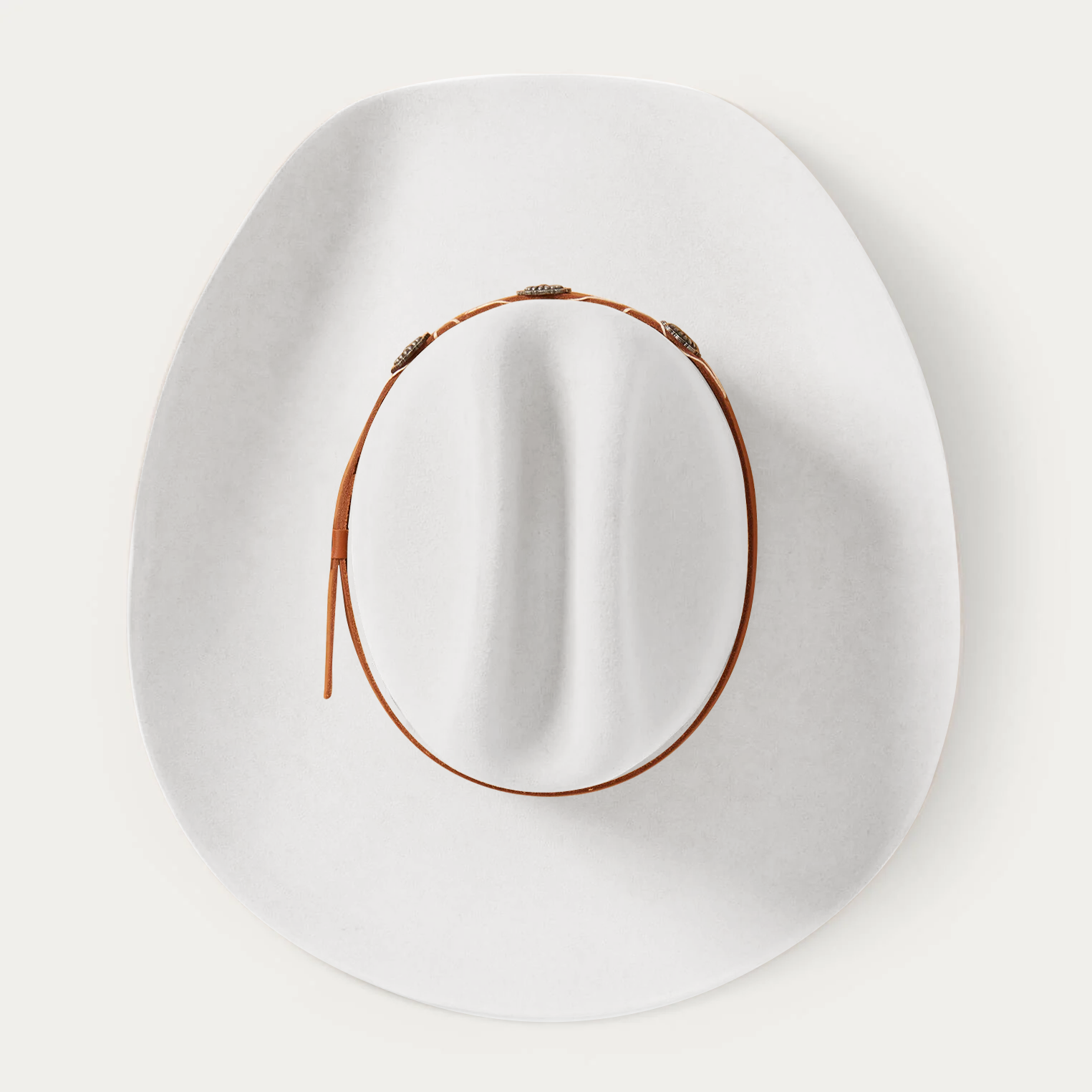 Rustic Felt Cowboy Hat -  Red