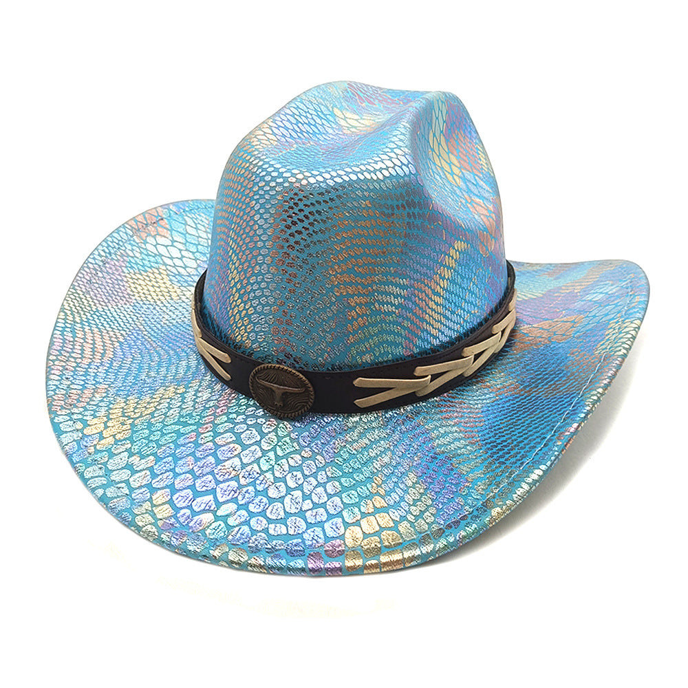 Rainbow Western Cowgirl Hat