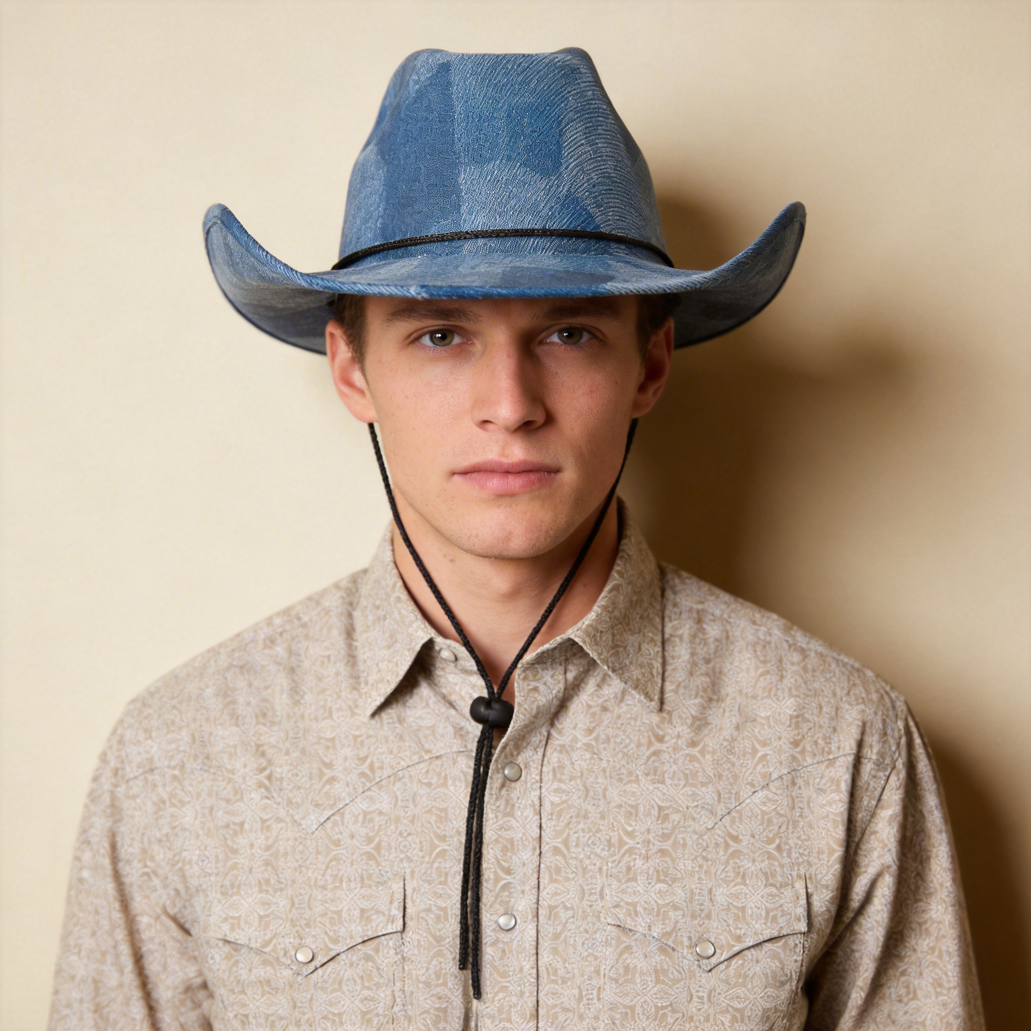 Plaid West – Blue Stitch