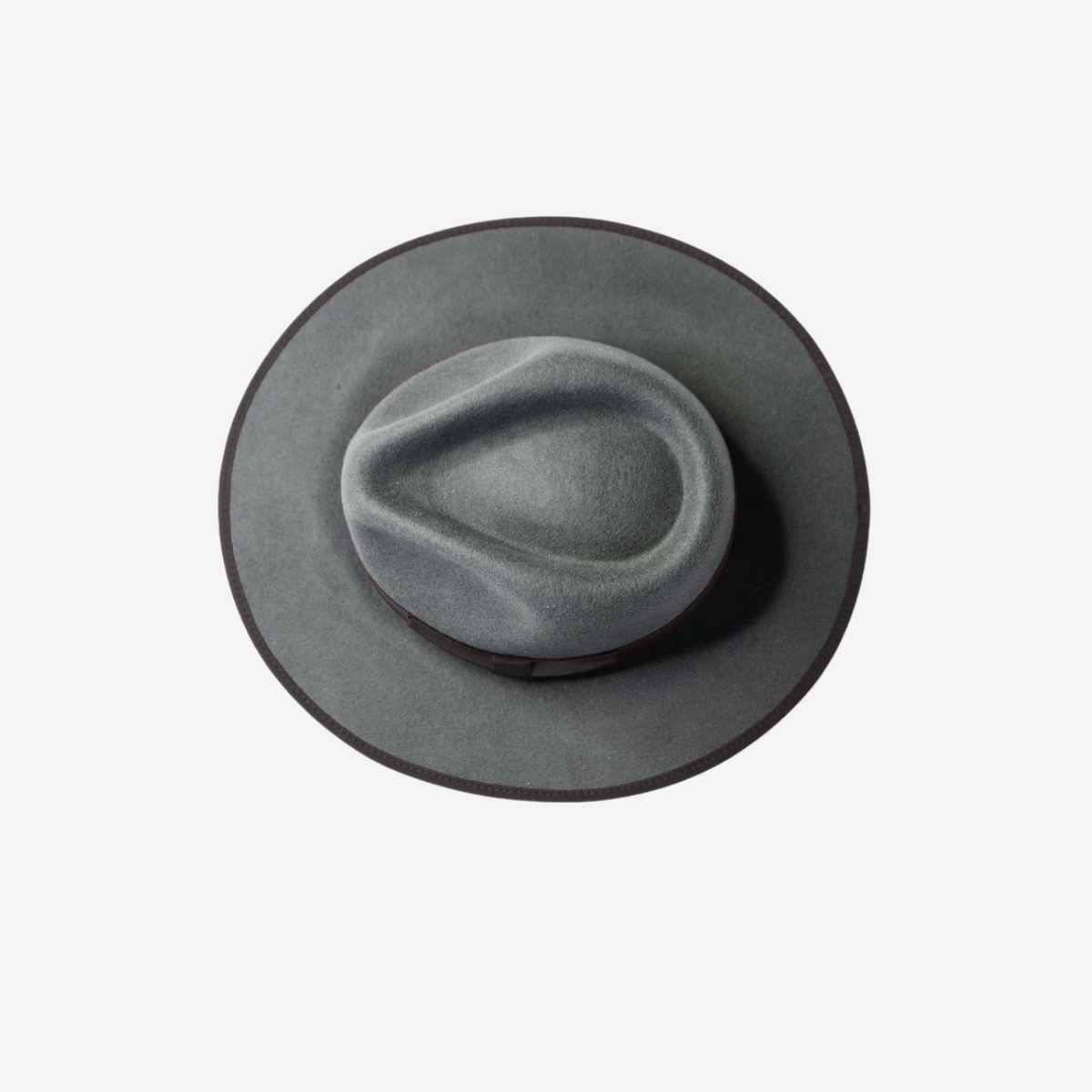 Classic Men's Felt Black Fedora Hat - Black