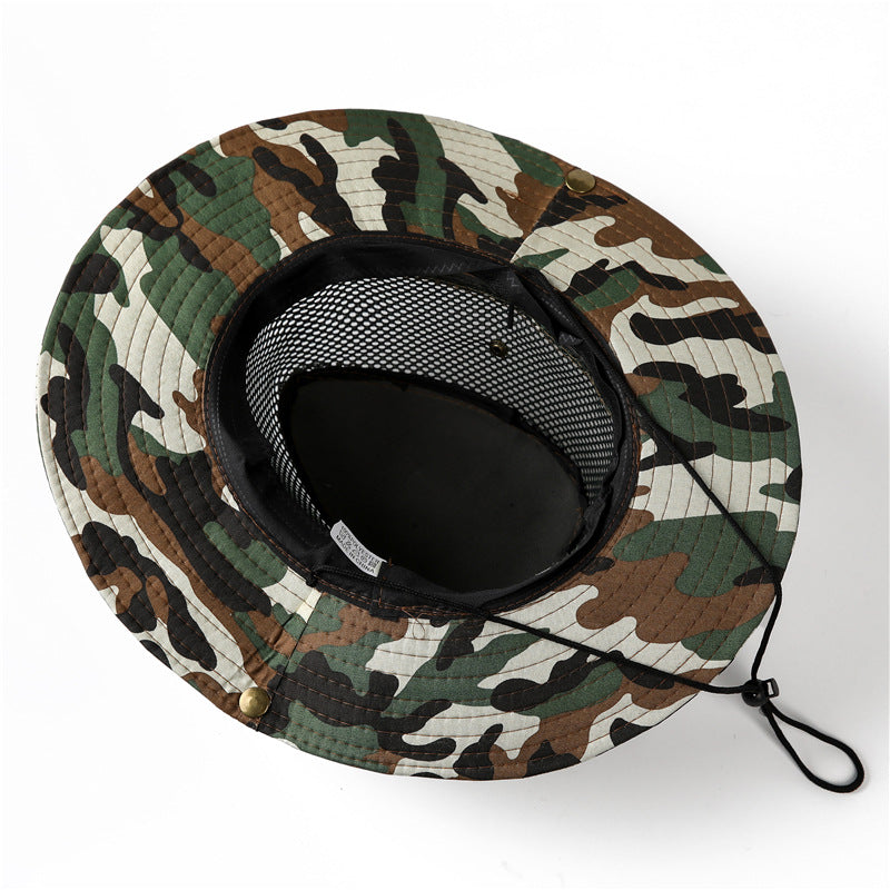 Lightweight Camouflage Mesh UV Protective Sun Hat