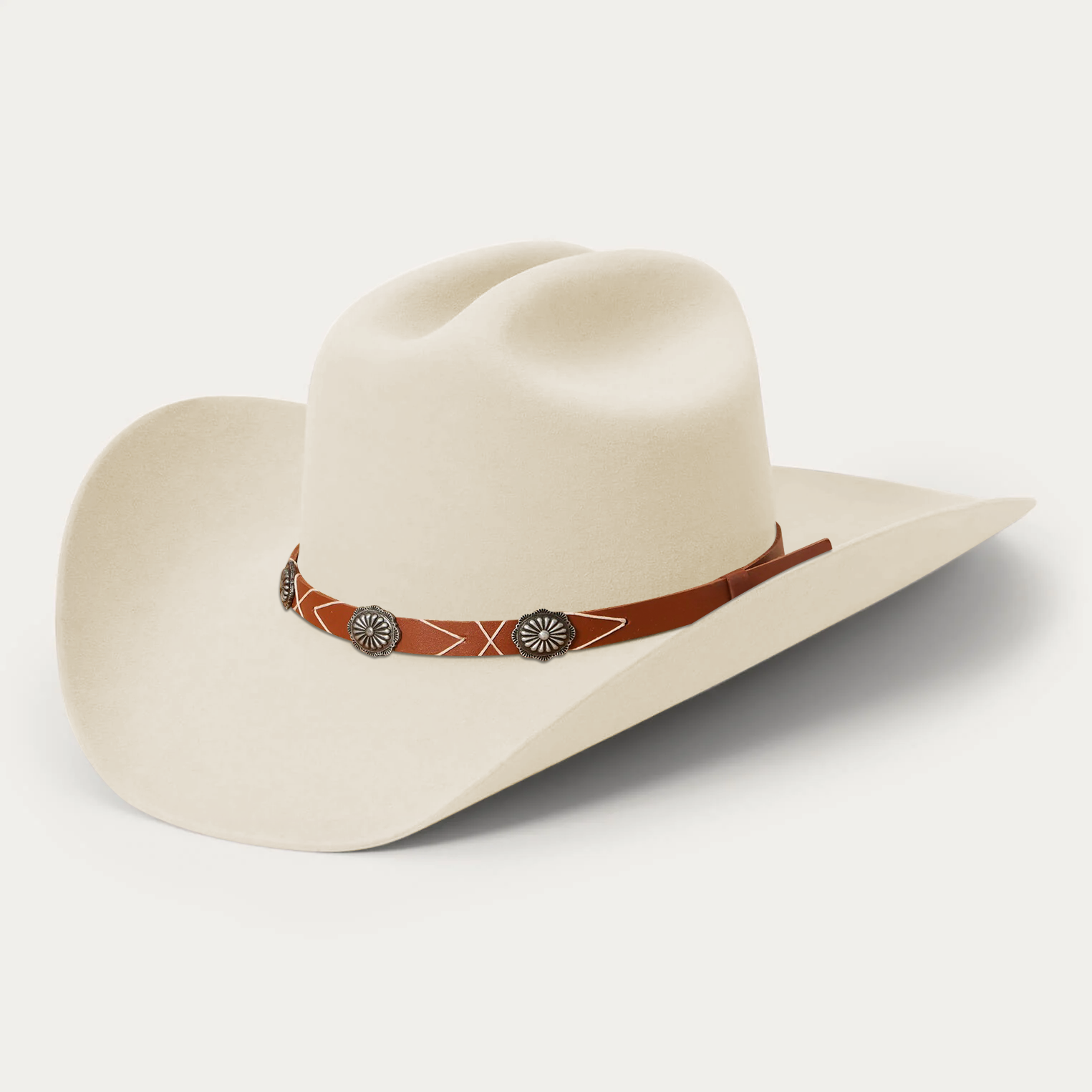 Rustic Felt Cowboy Hat -  Red