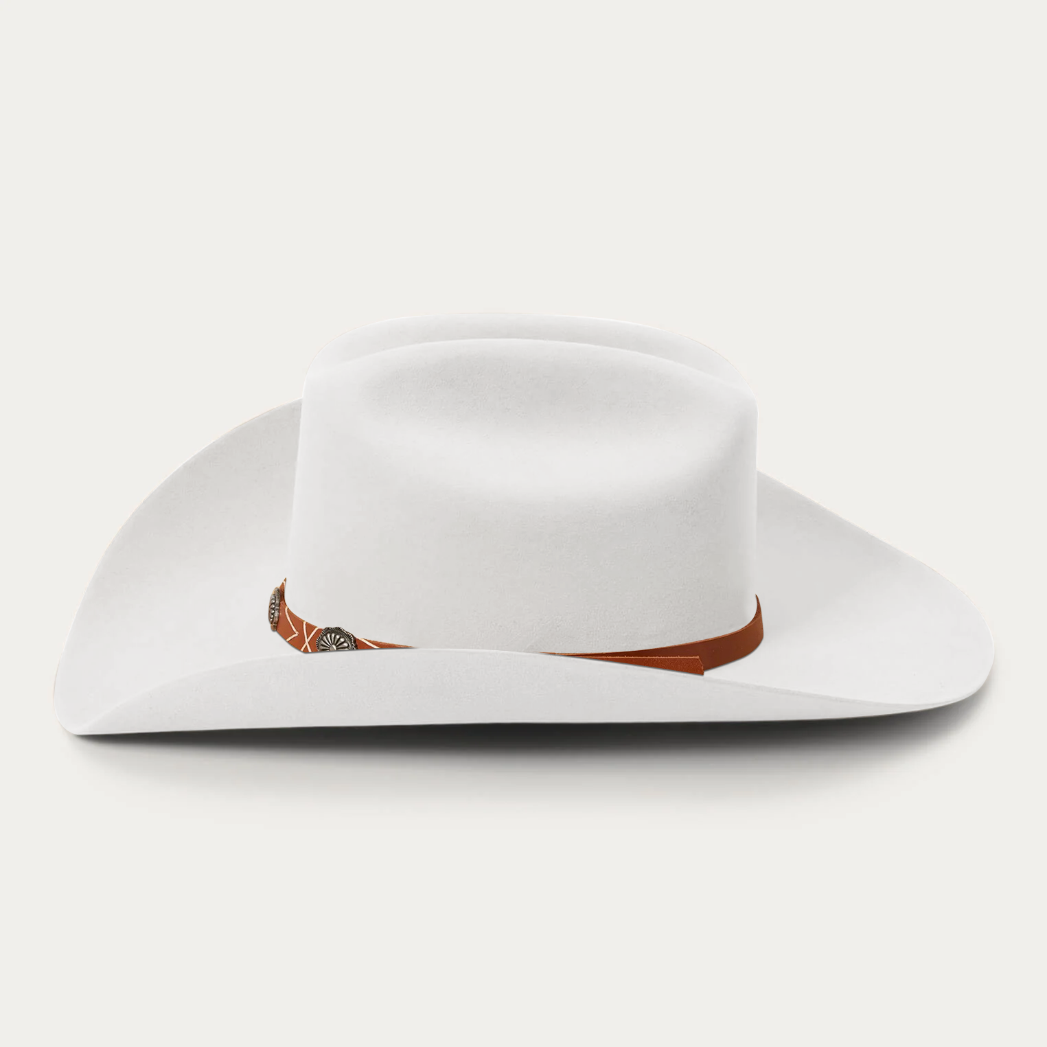 Rustic Felt Cowboy Hat -  Red
