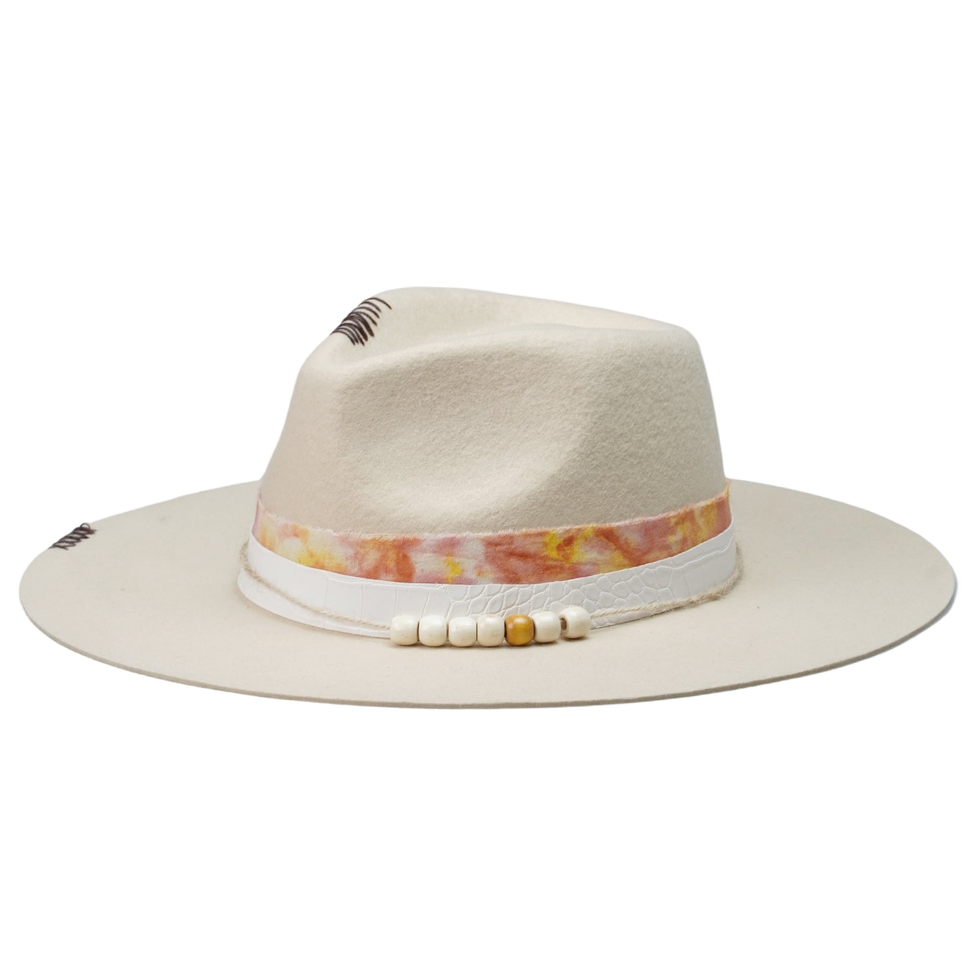 Refined Felt Hat – Minimalist Silhouette, Bold Textured and Dyed Hatband