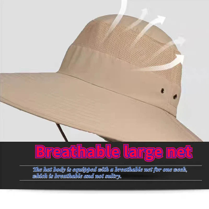 Women Wide Brim Solid Color Waterproof Boonie Hats